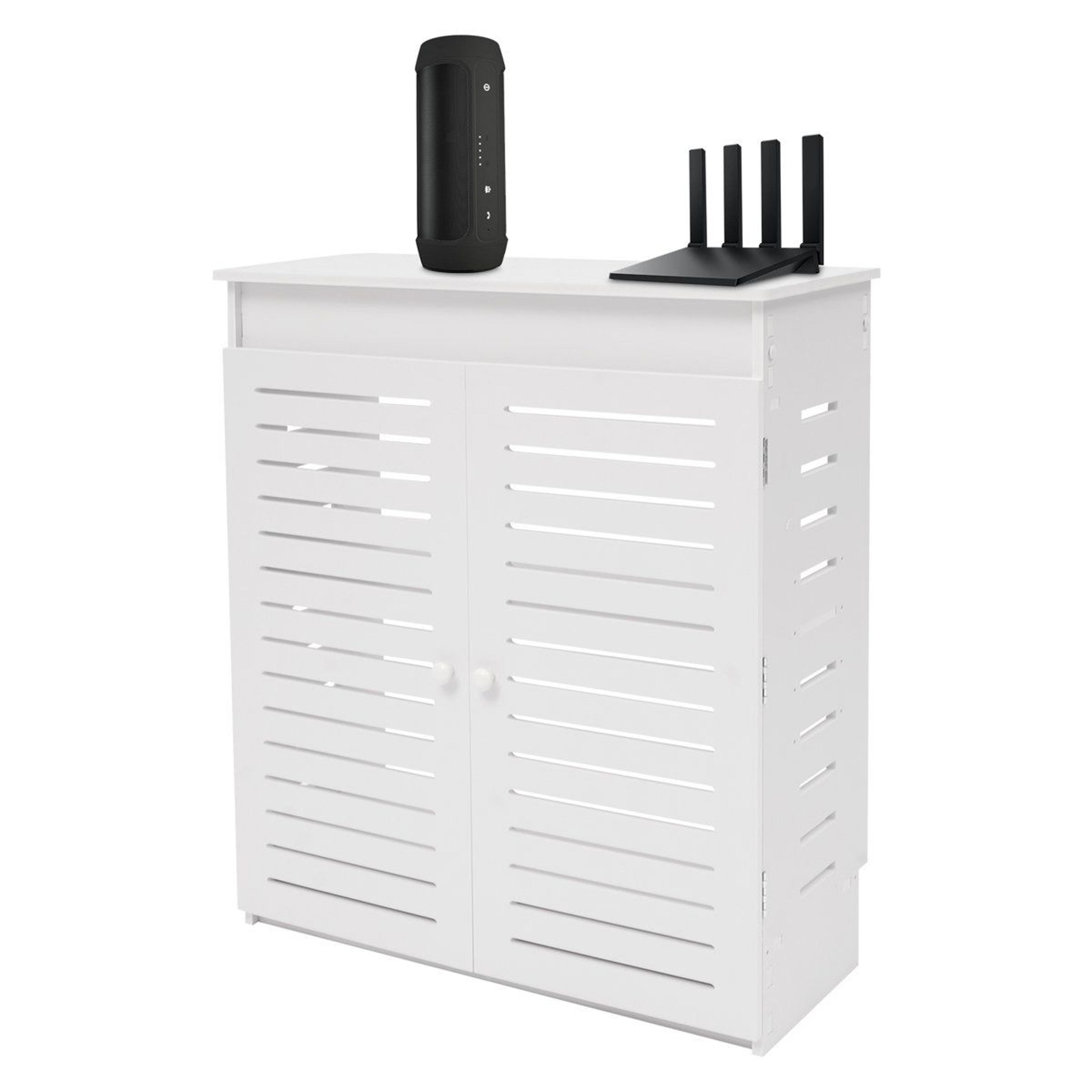 wifi router storage cabinet cable management box