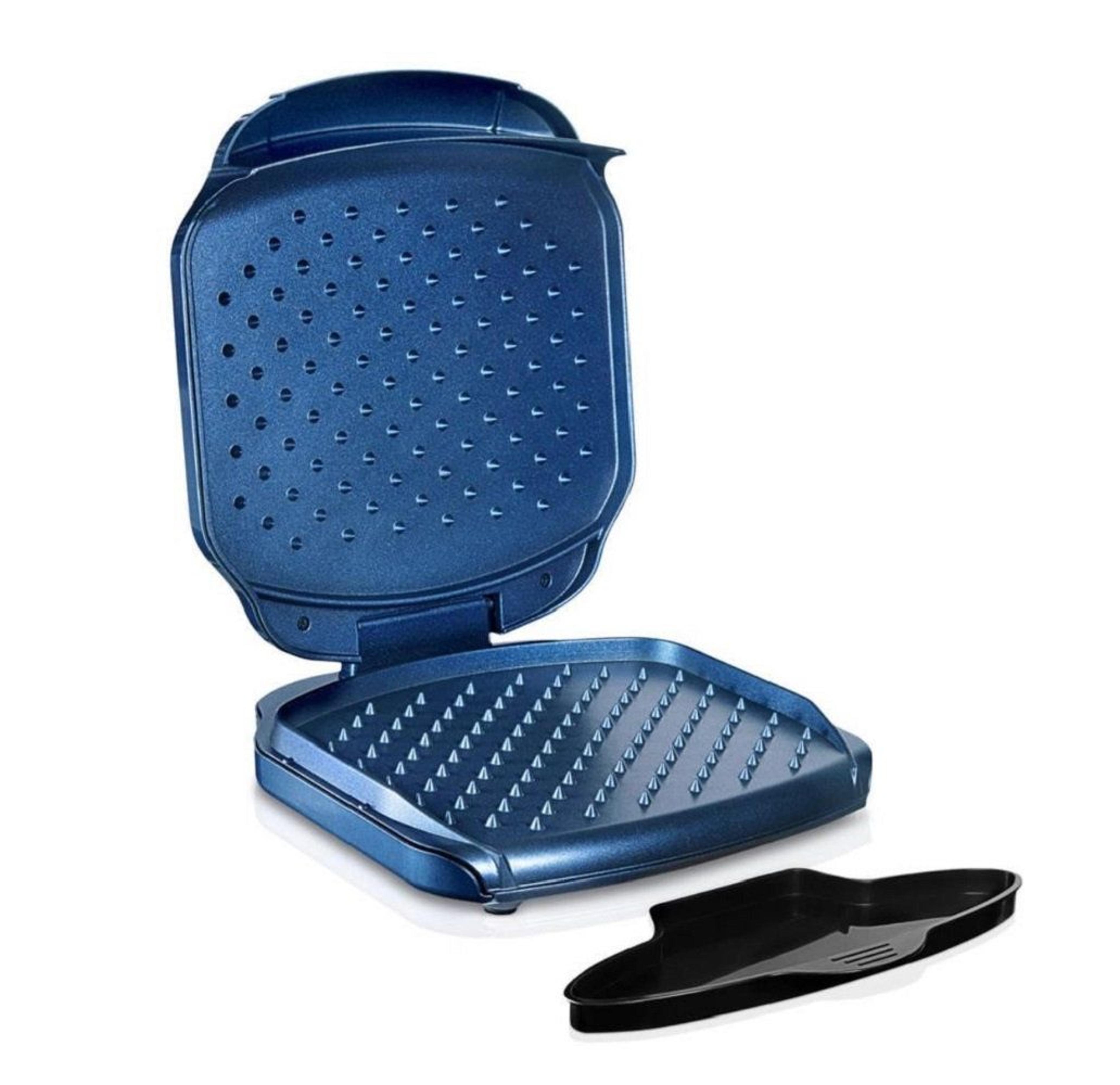 compact indoor electric grill with nonstick speed spike cooking