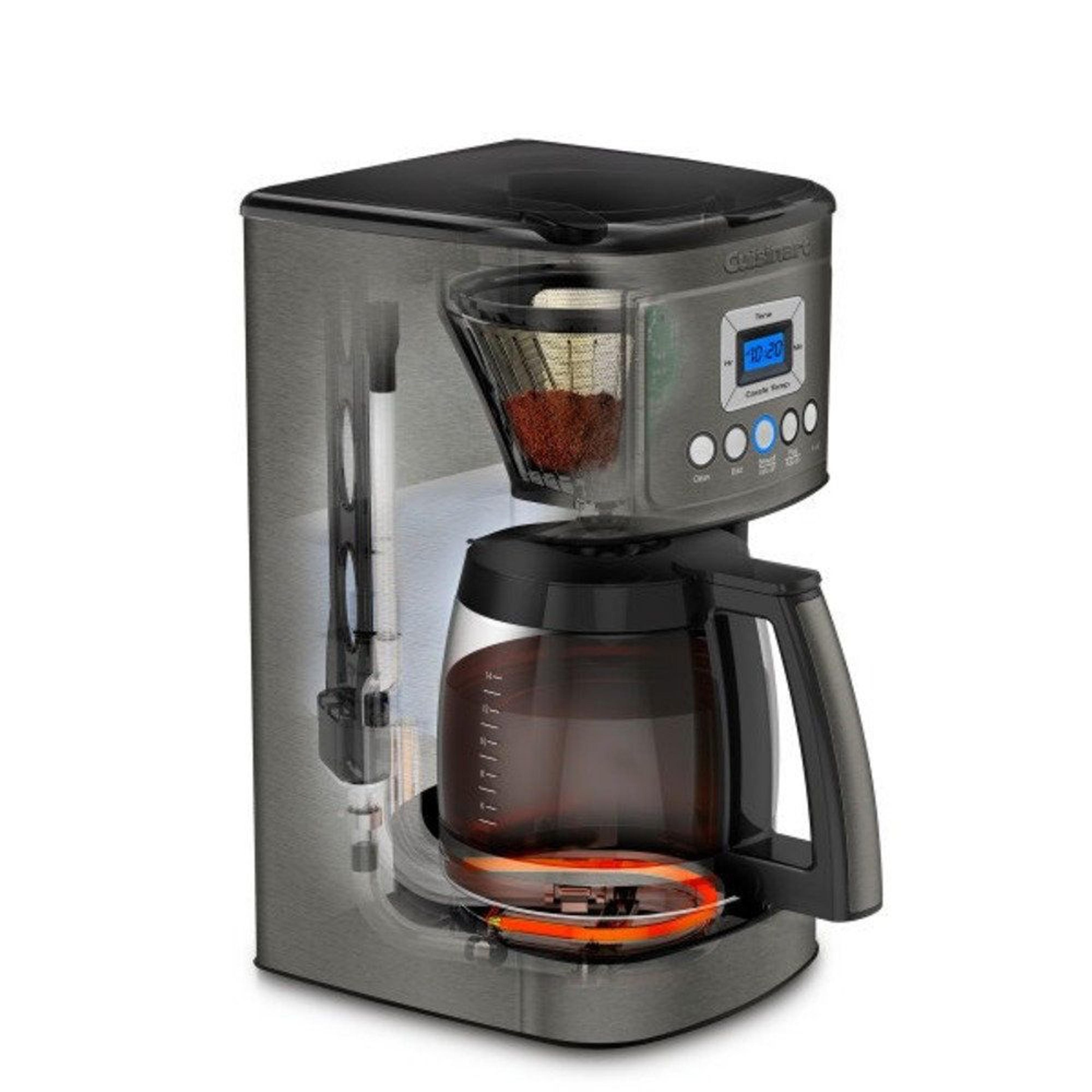 cuisinart 14 cup programmable coffee maker with brew strength control and glass carafe