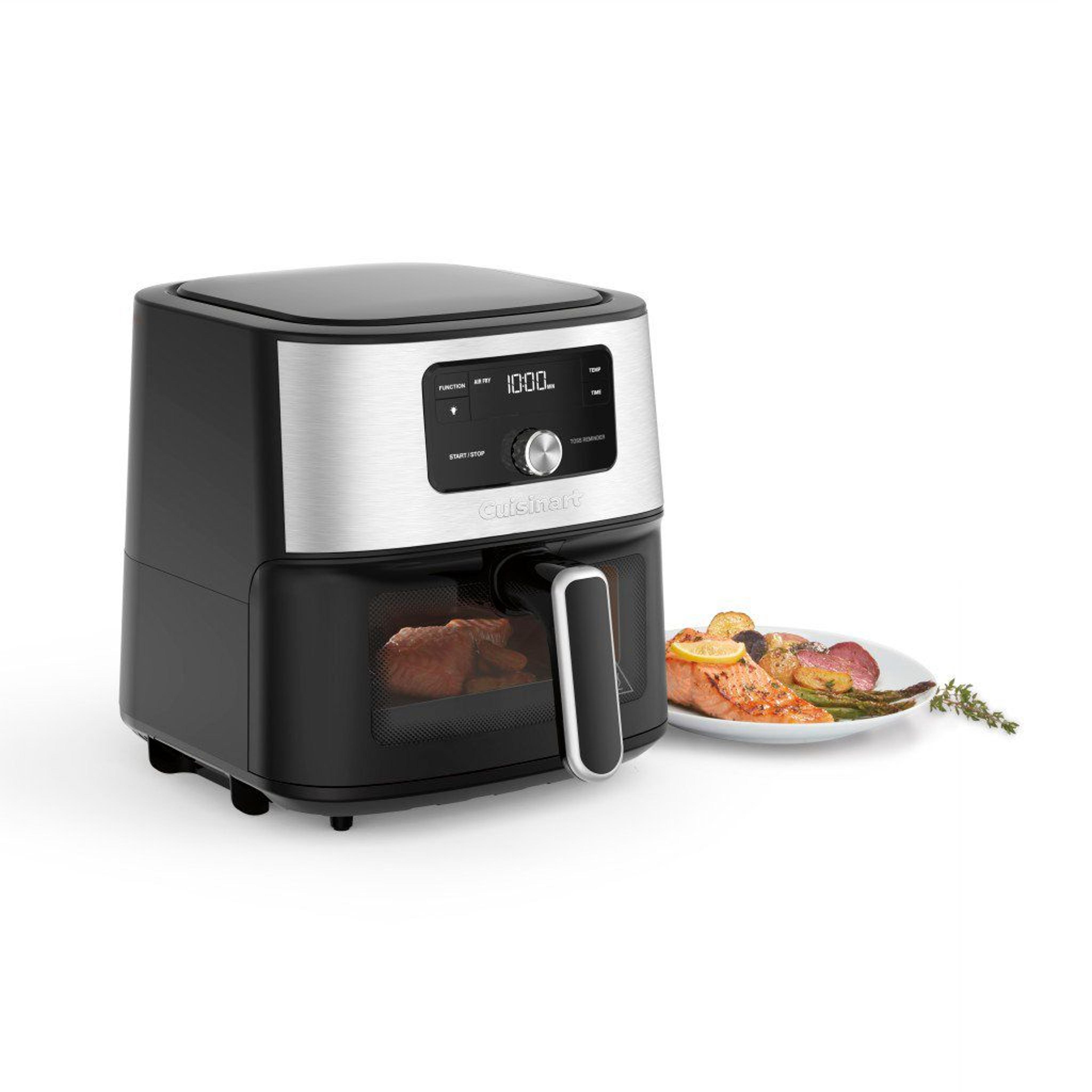 6 quart air fryer with viewing window and multi function cooking