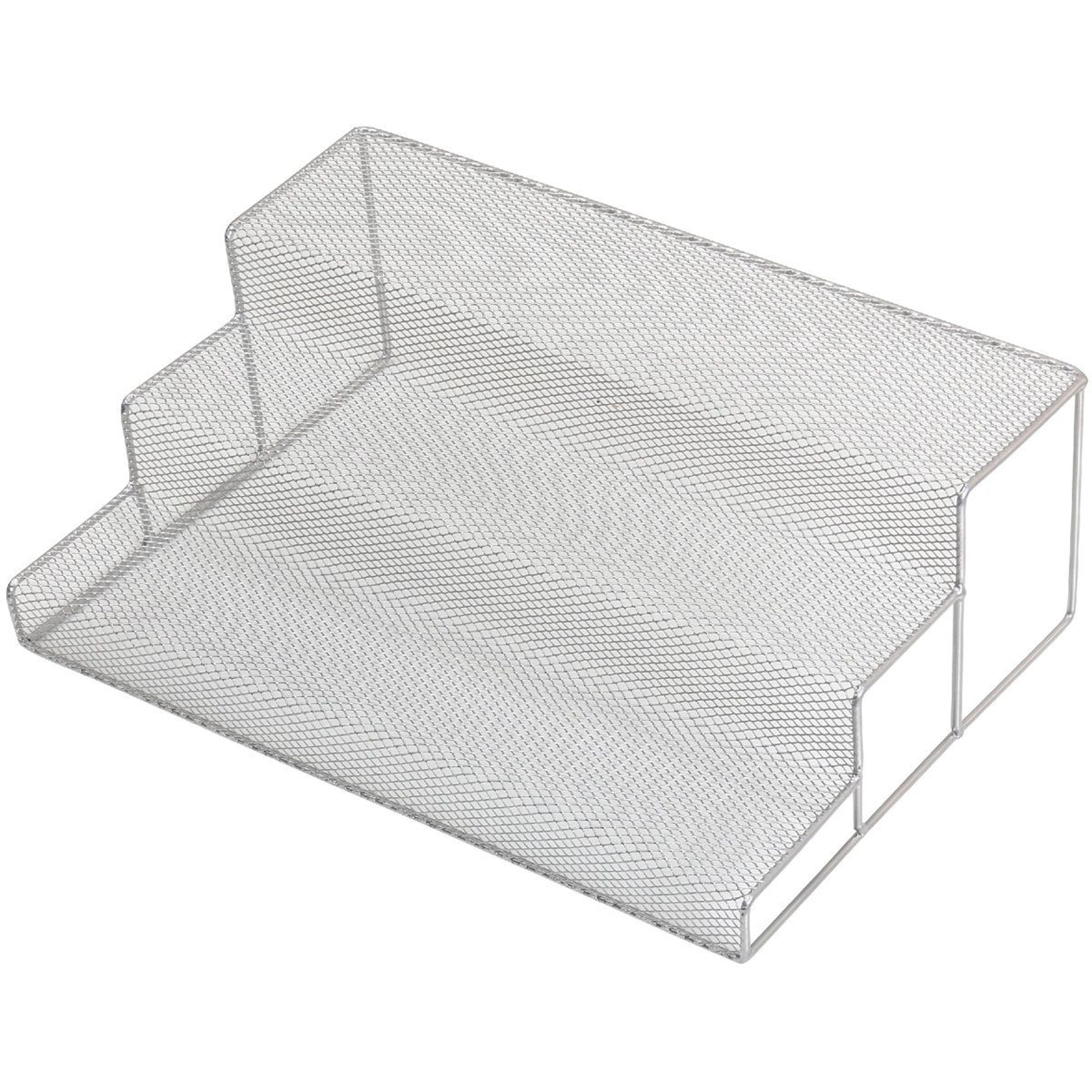 3 tier stainless steel spice rack organizer for cabinet pantry and countertop