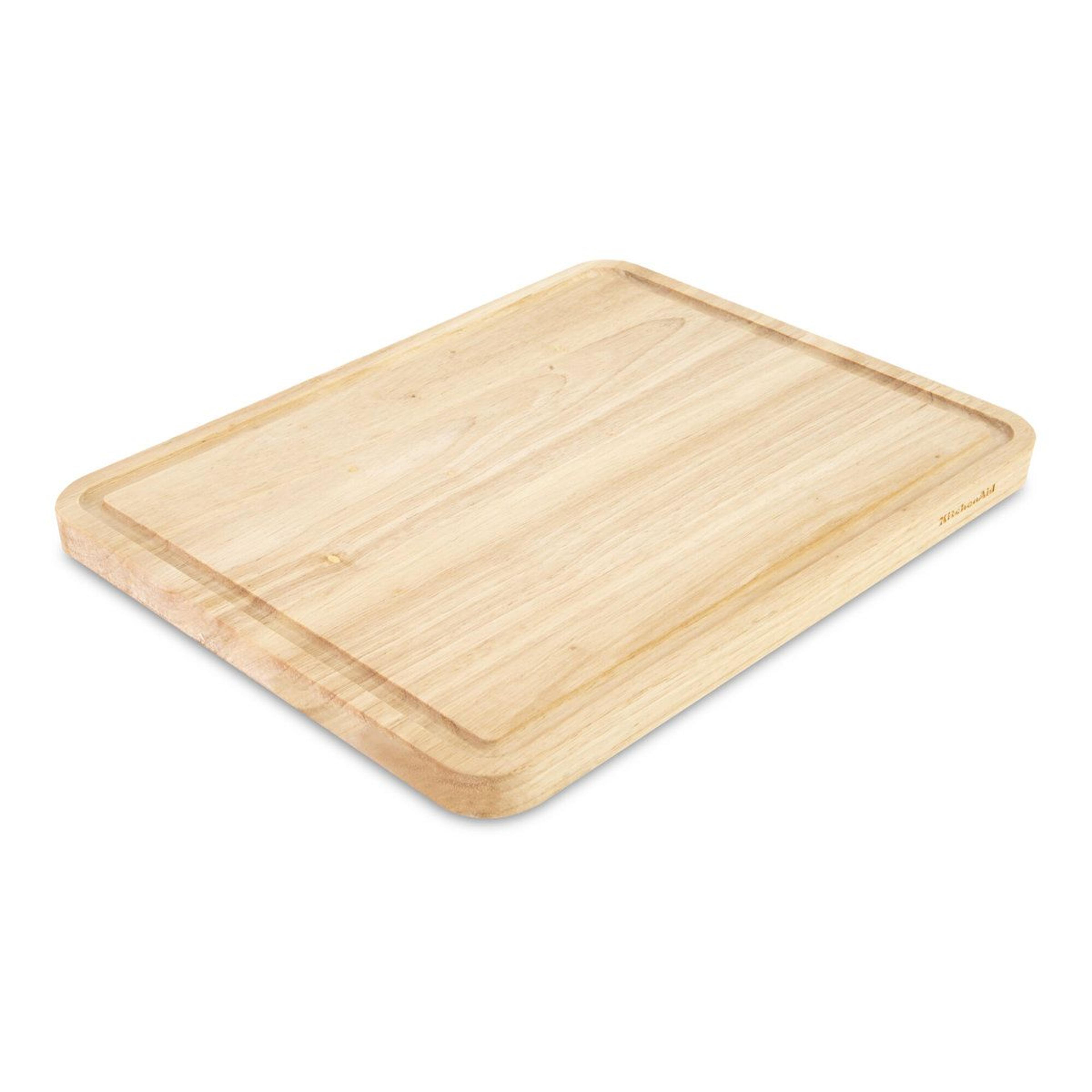 reversible rubberwood cutting board 11 x 14 inch with juice groove