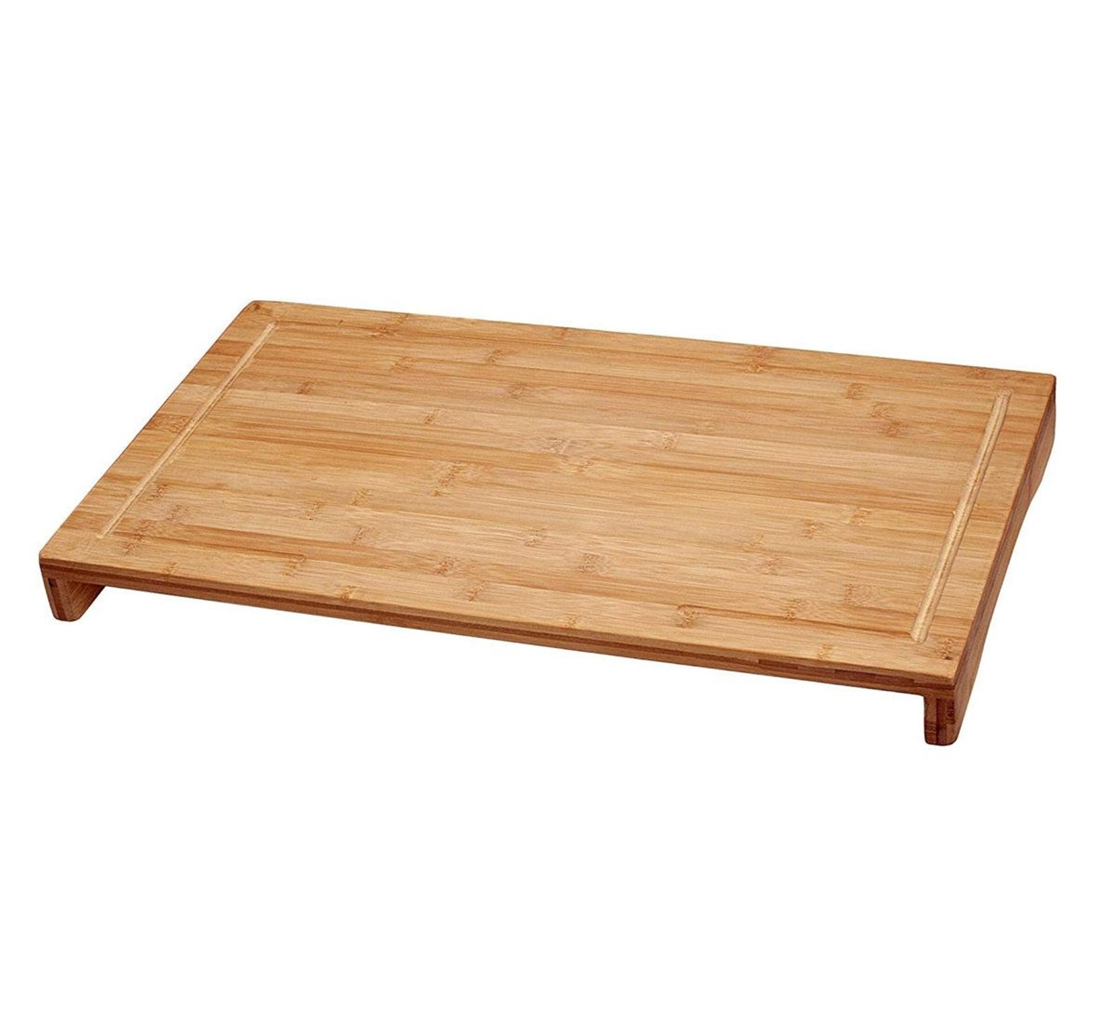 bamboo over the sink cutting board with juice groove extra counter space