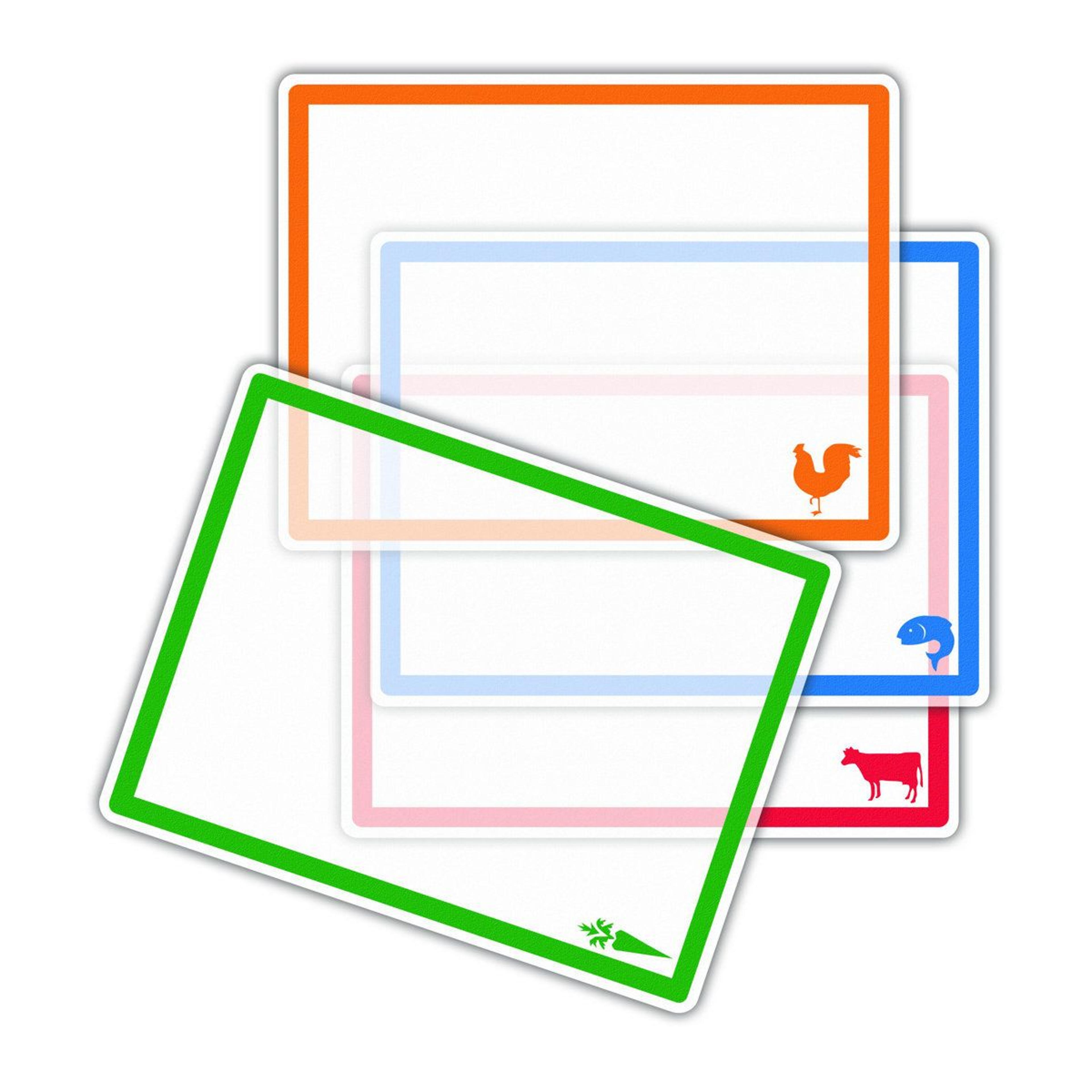 4 piece flexible cutting mats color coded kitchen cutting board set