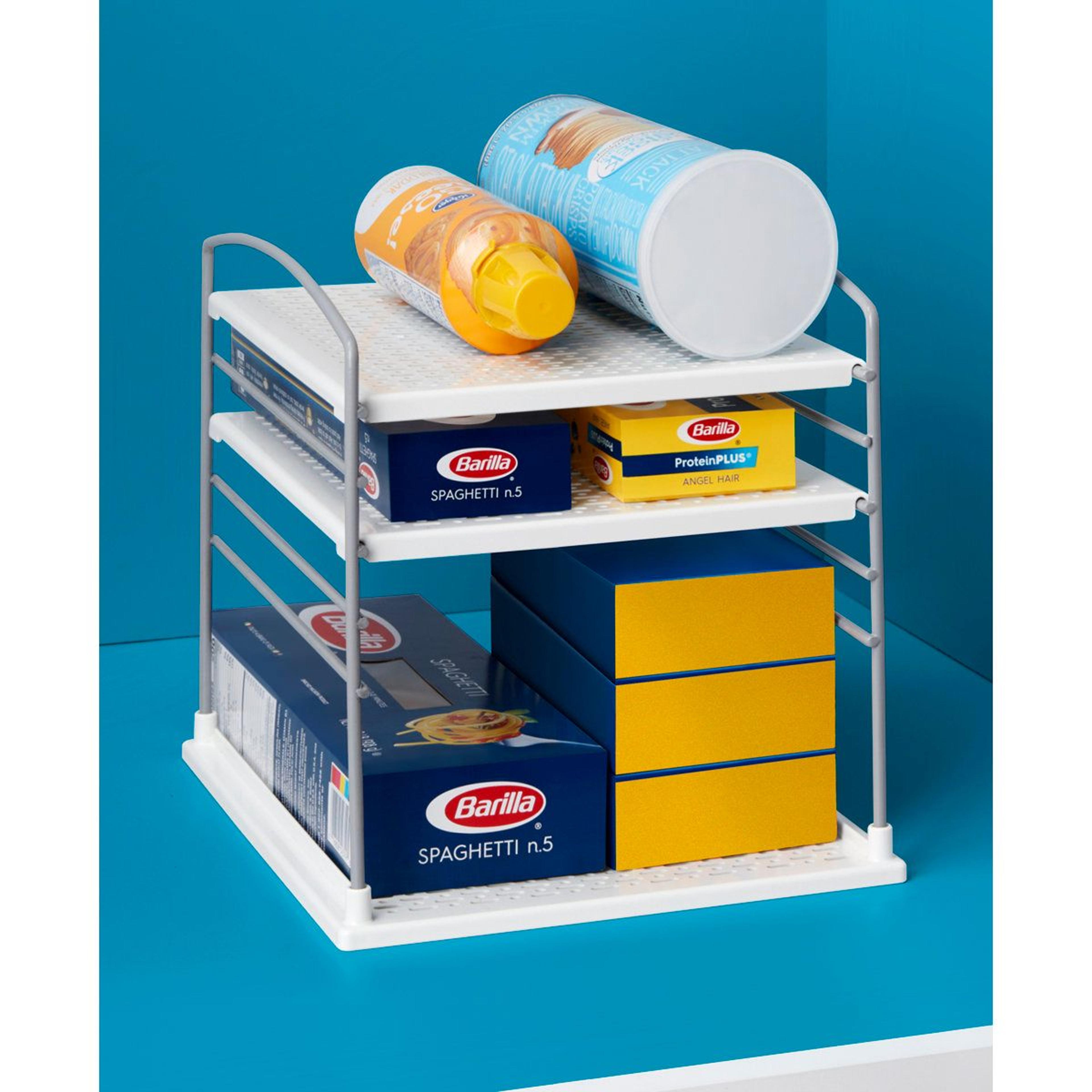 adjustable foil wrap organizer for kitchen cabinet and pantry storage