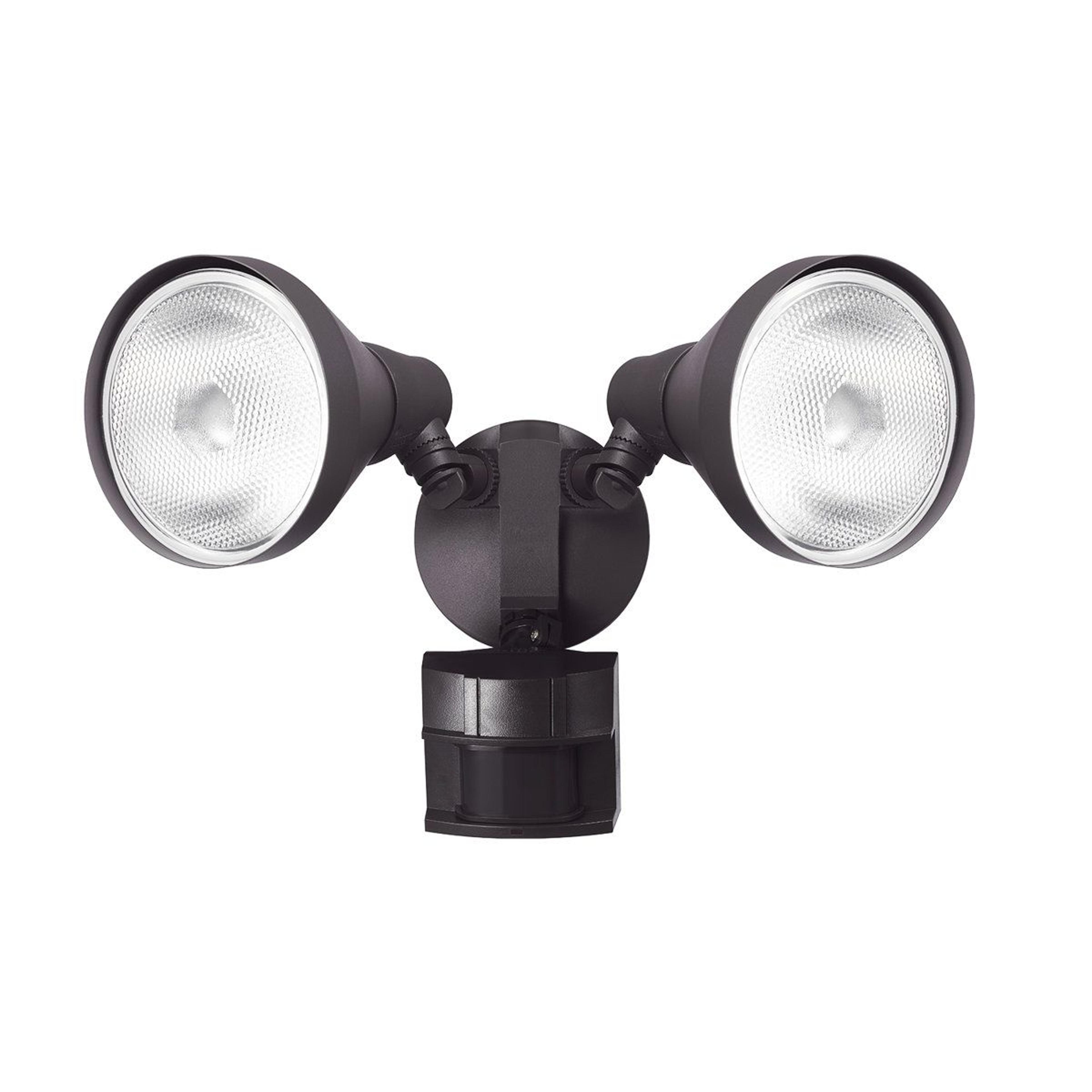 dual head outdoor motion sensor security flood light