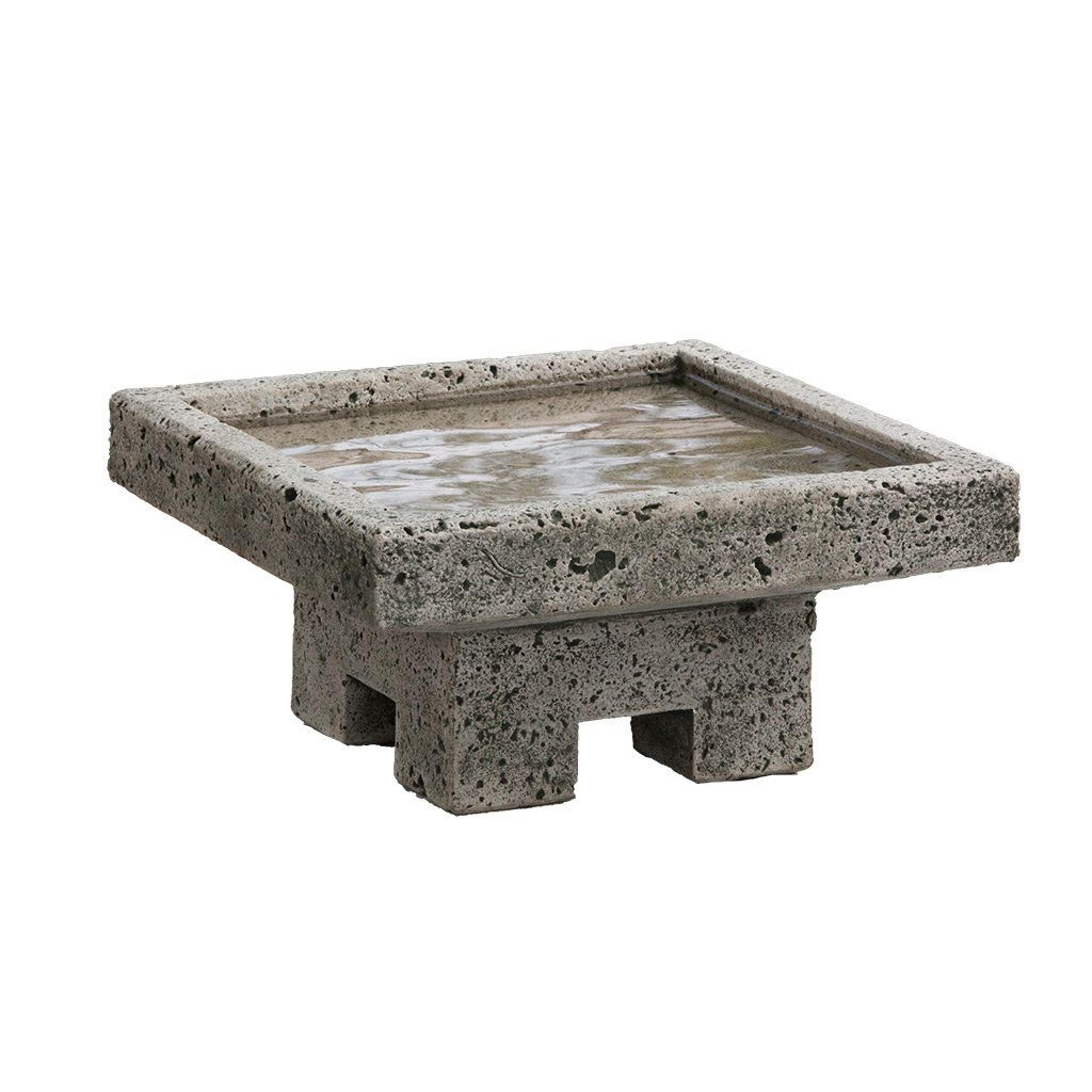 hand finished stone birdbath outdoor garden bird bath for patio yard decor