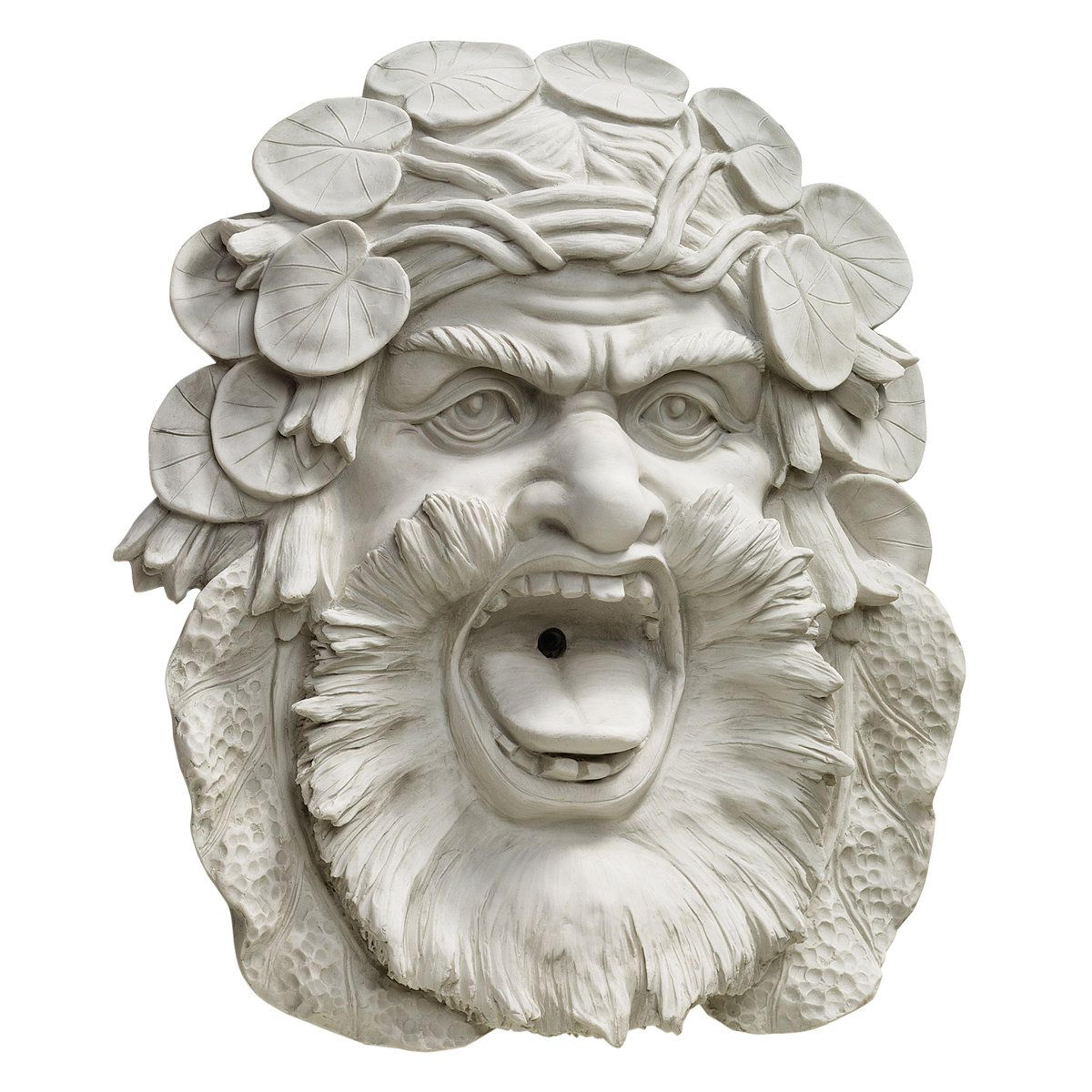 hafod mansion greenman handcrafted outdoor wall fountain