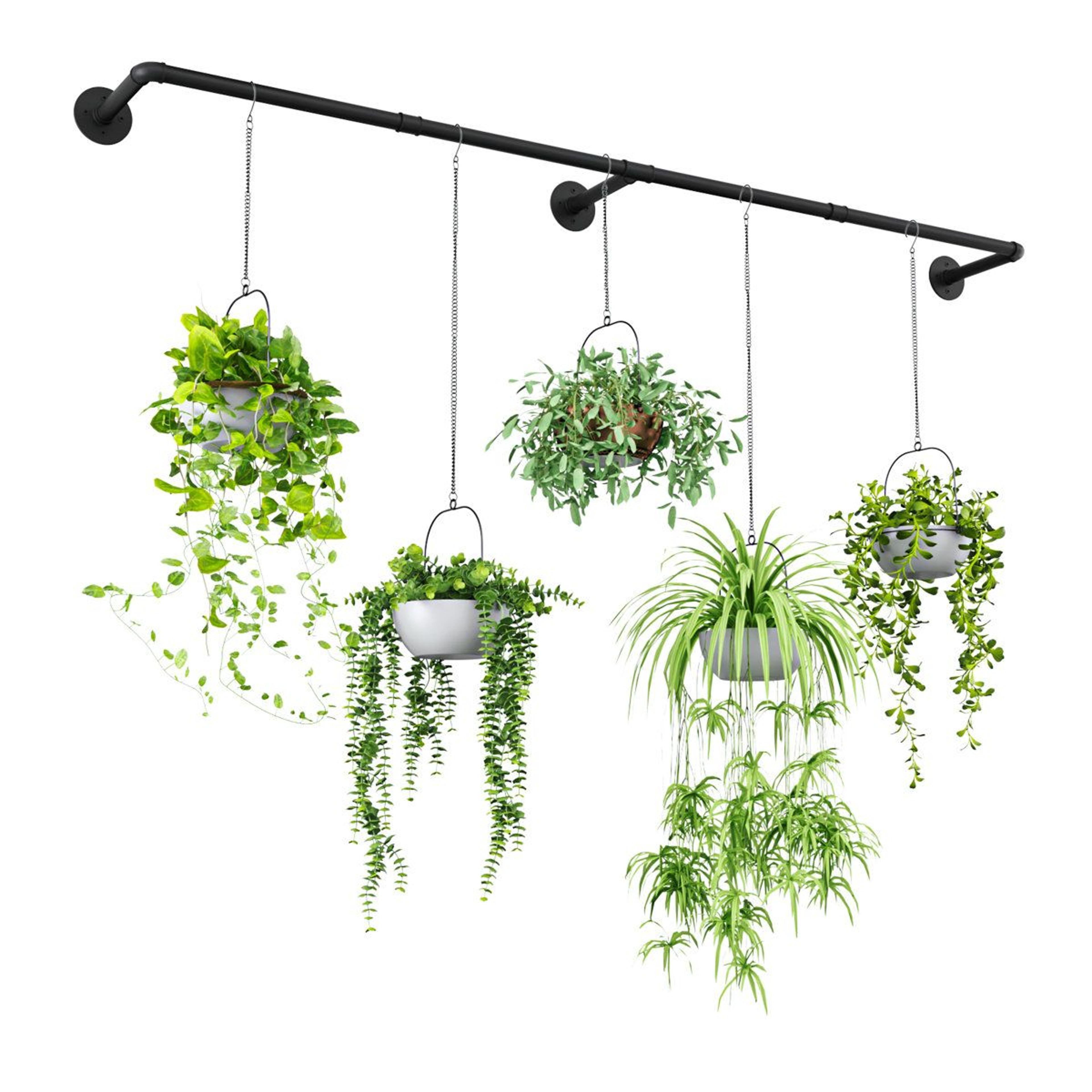 70 inch metal plant hanger for indoor outdoor hanging plants