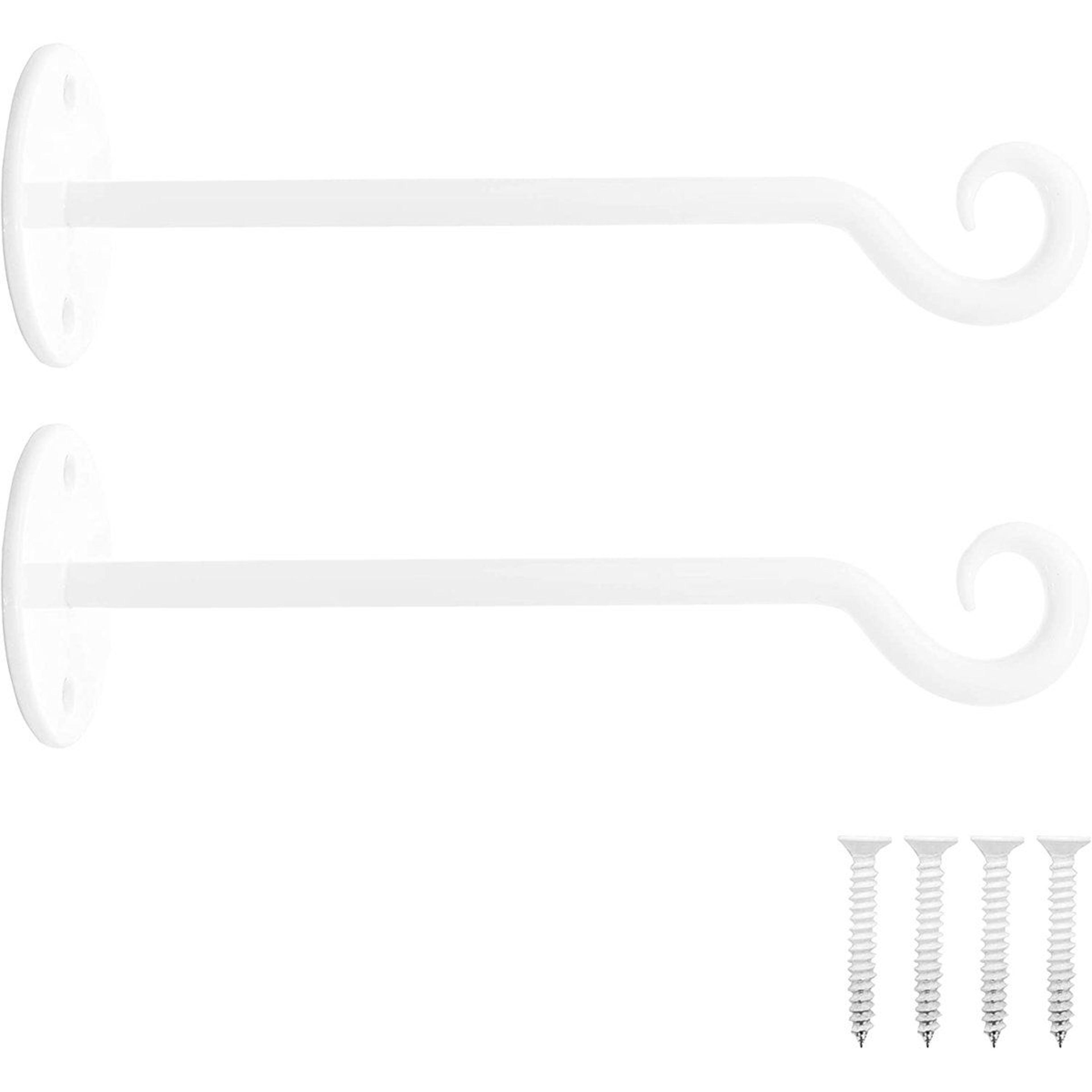 heavy duty wall mount plant hook hanging brackets for plants and bird feeders set of 2