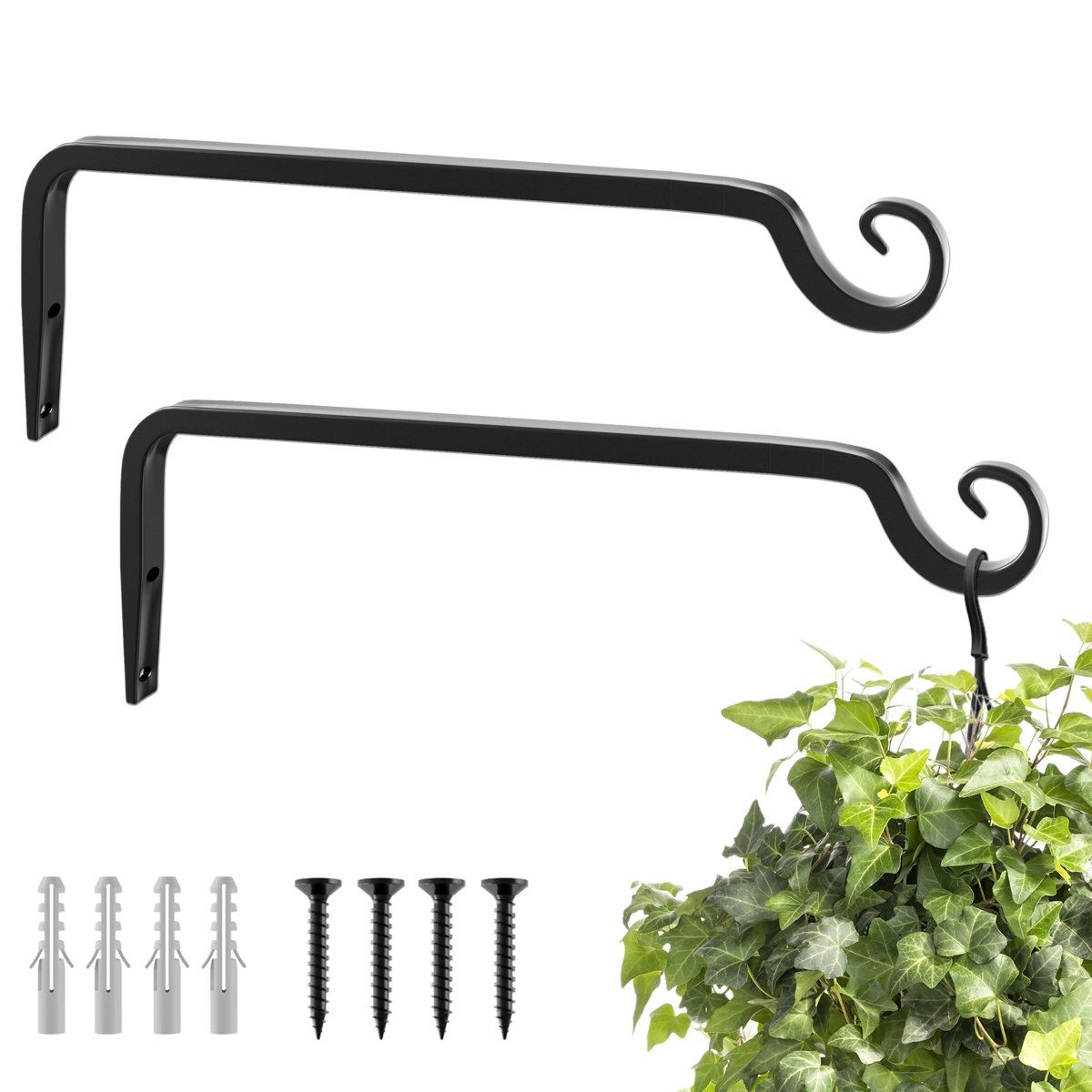 10 inch heavy duty plant hangers 2 pack for indoor outdoor hanging baskets
