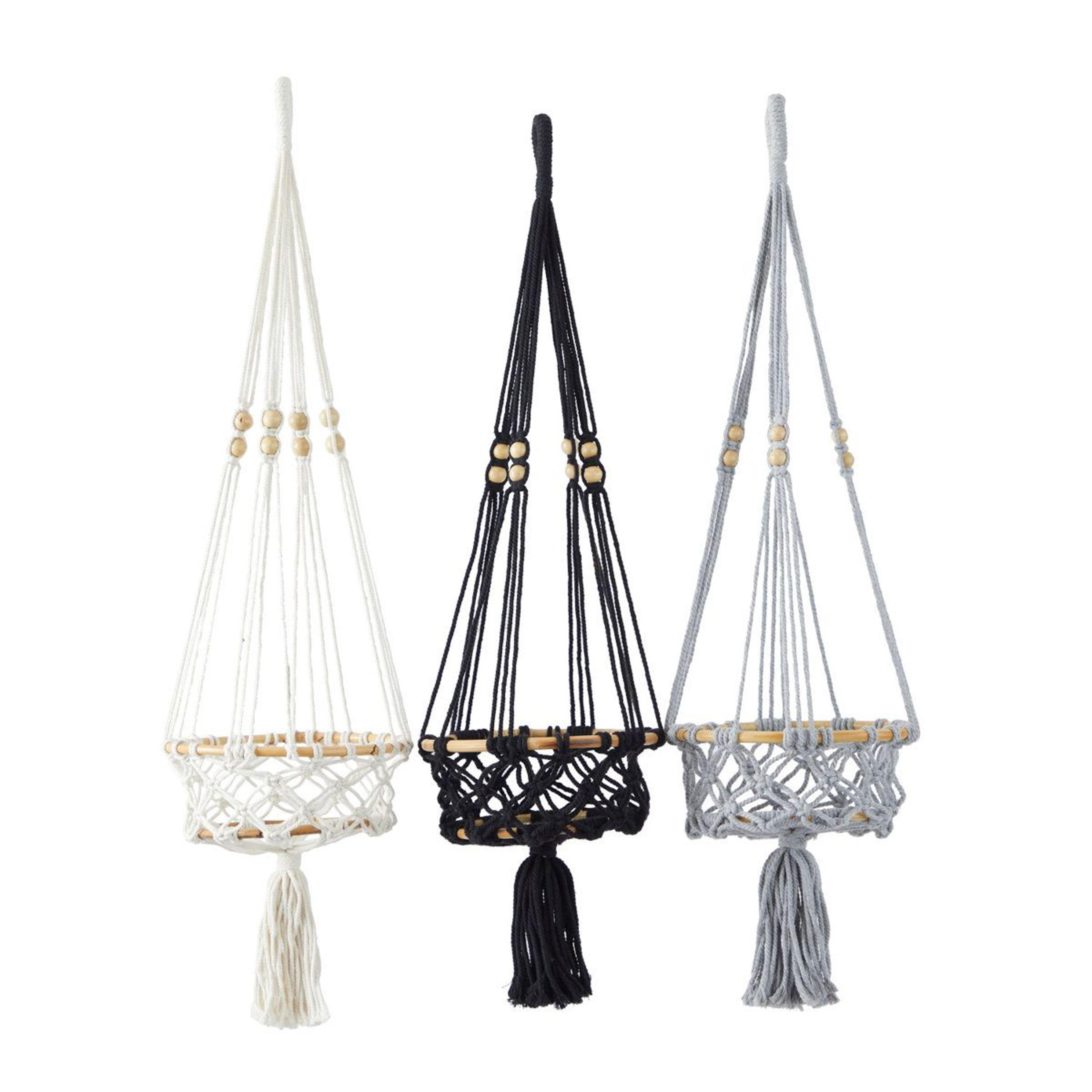 70 inch macrame plant hanger set of 3 indoor hanging planter holders
