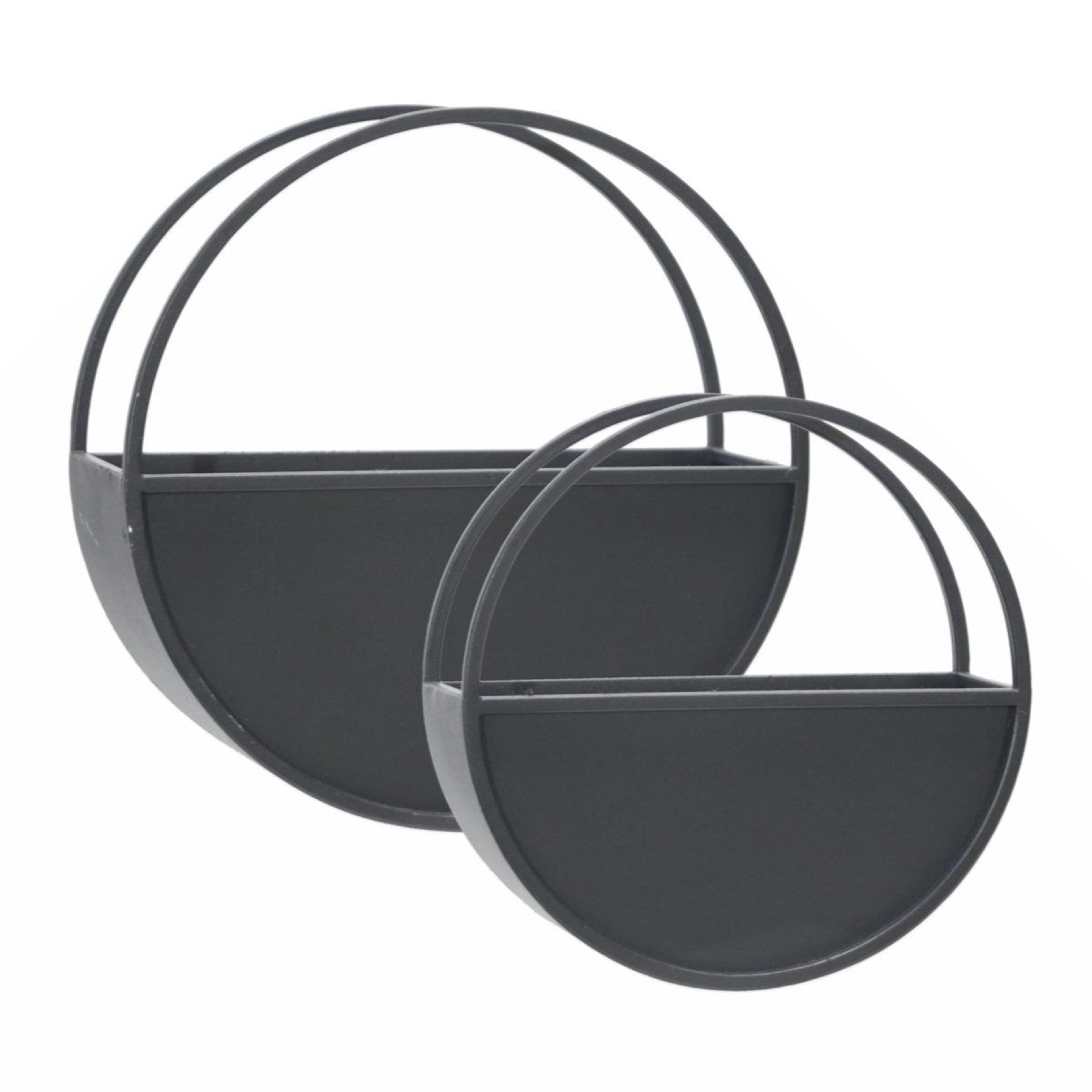 metal wall planter set of 2 black iron hanging planters