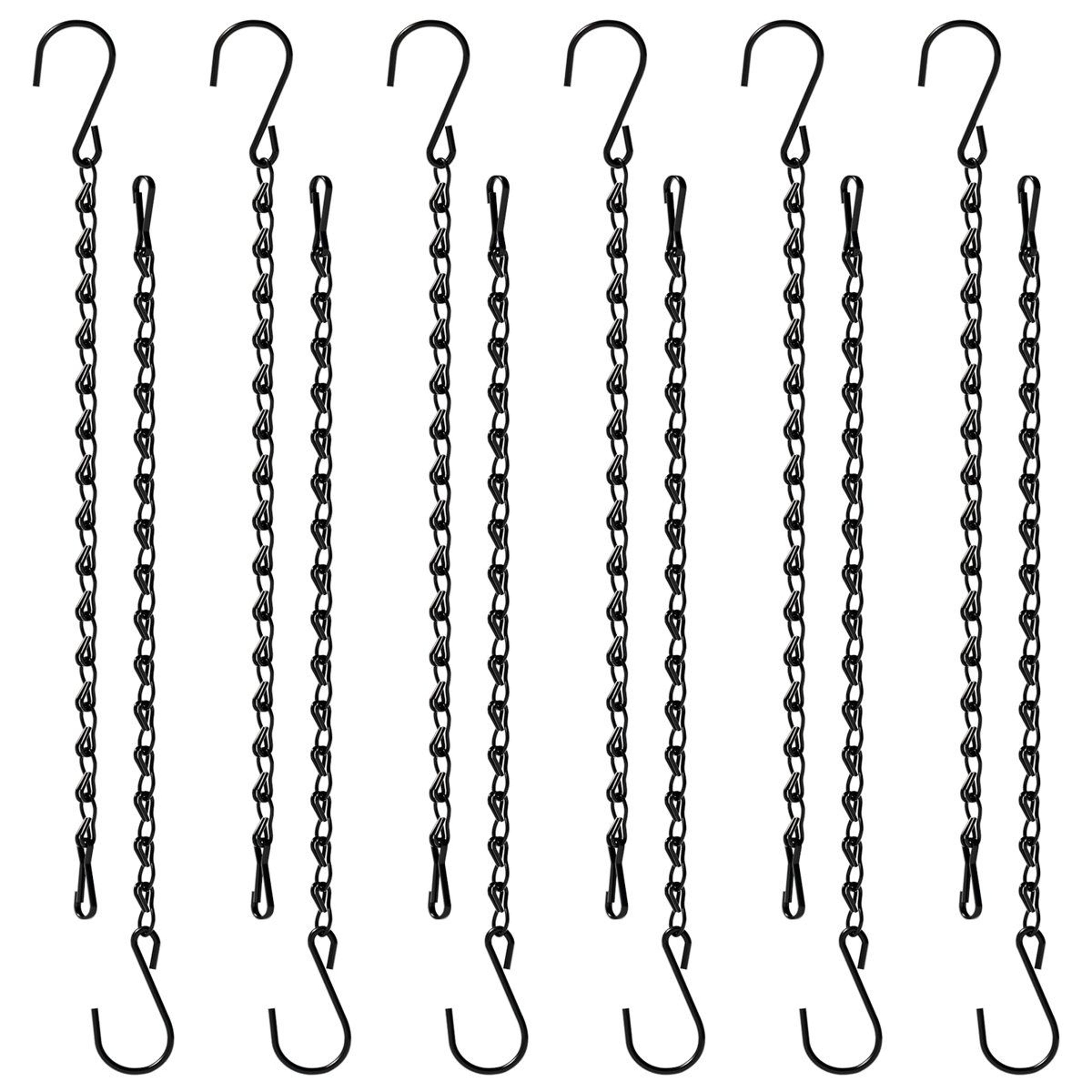 12 pack plant hanger chains with ceiling hooks for indoor outdoor hanging baskets