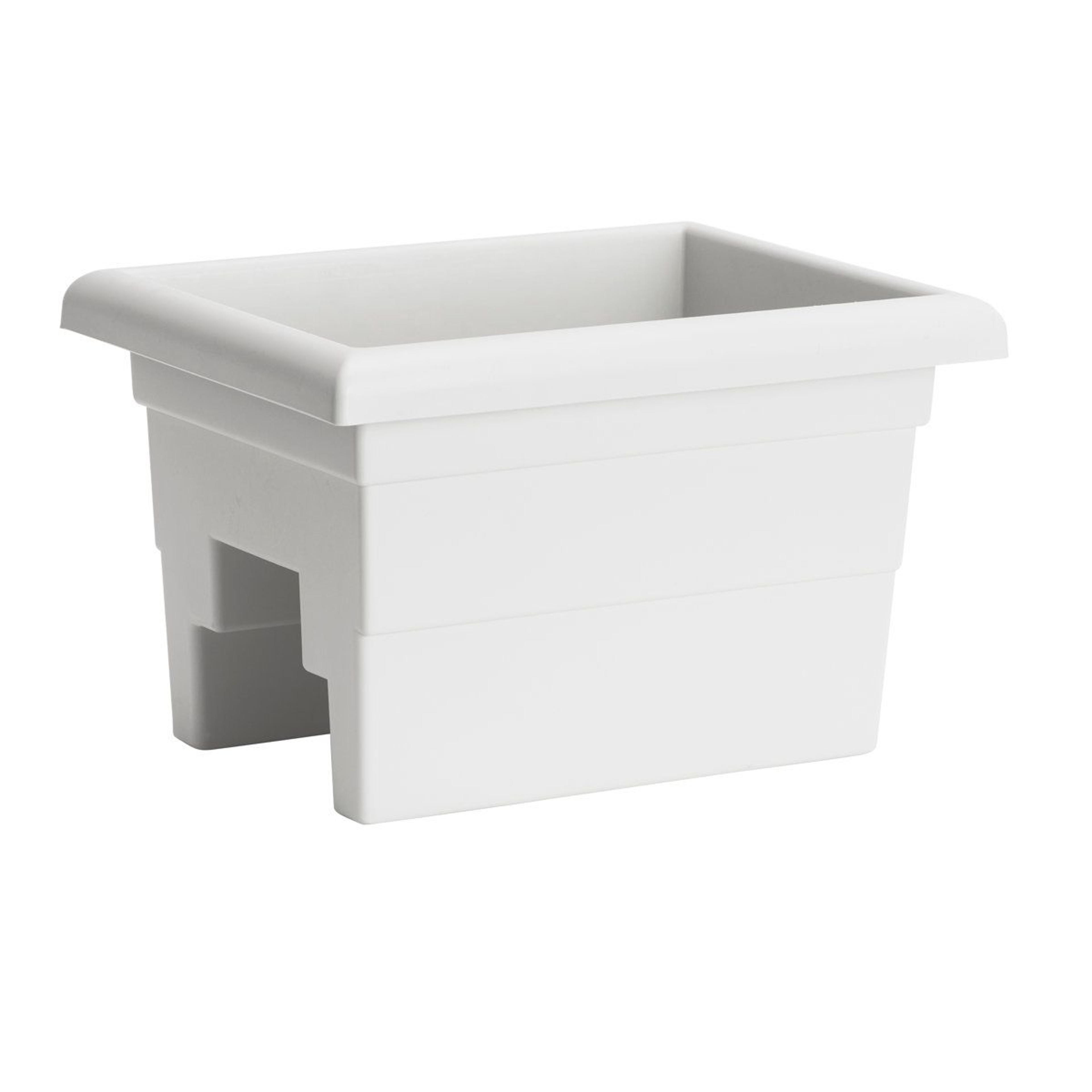 plastic railing planter for decks and outdoor spaces