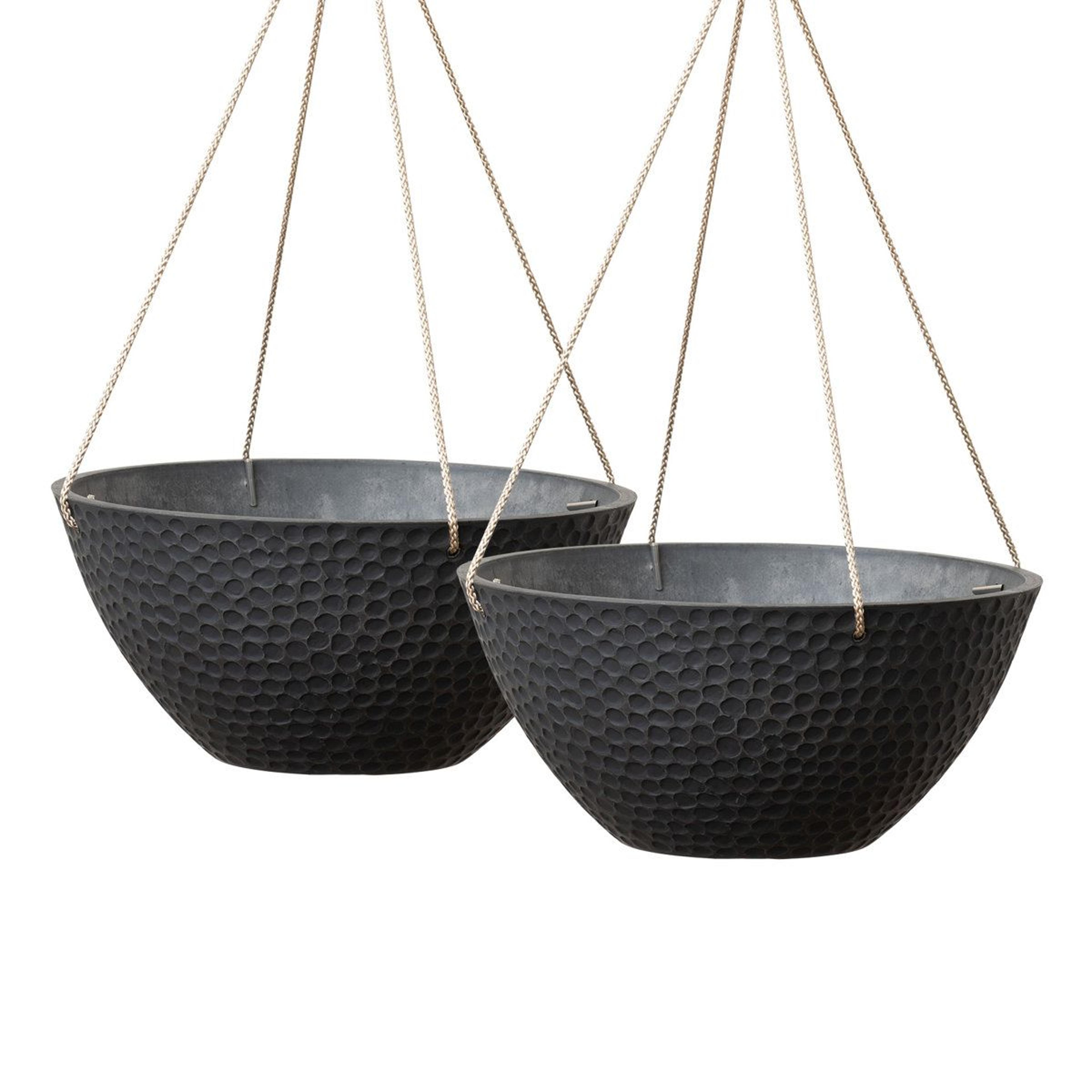 bee honeycomb hanging planter set of 2 indoor outdoor plant pots