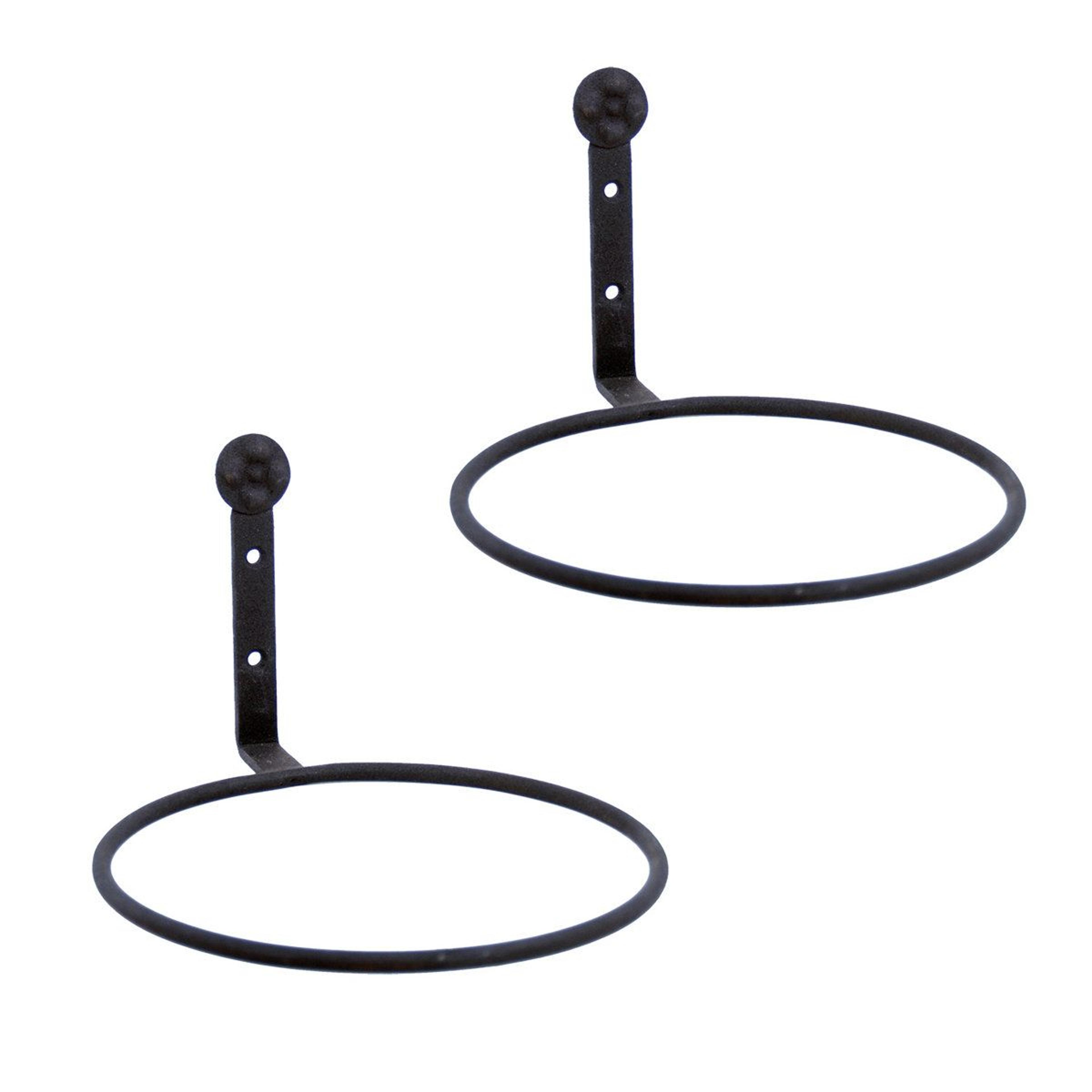 metal wall mounted plant holder set of 2 for indoor outdoor flower pots