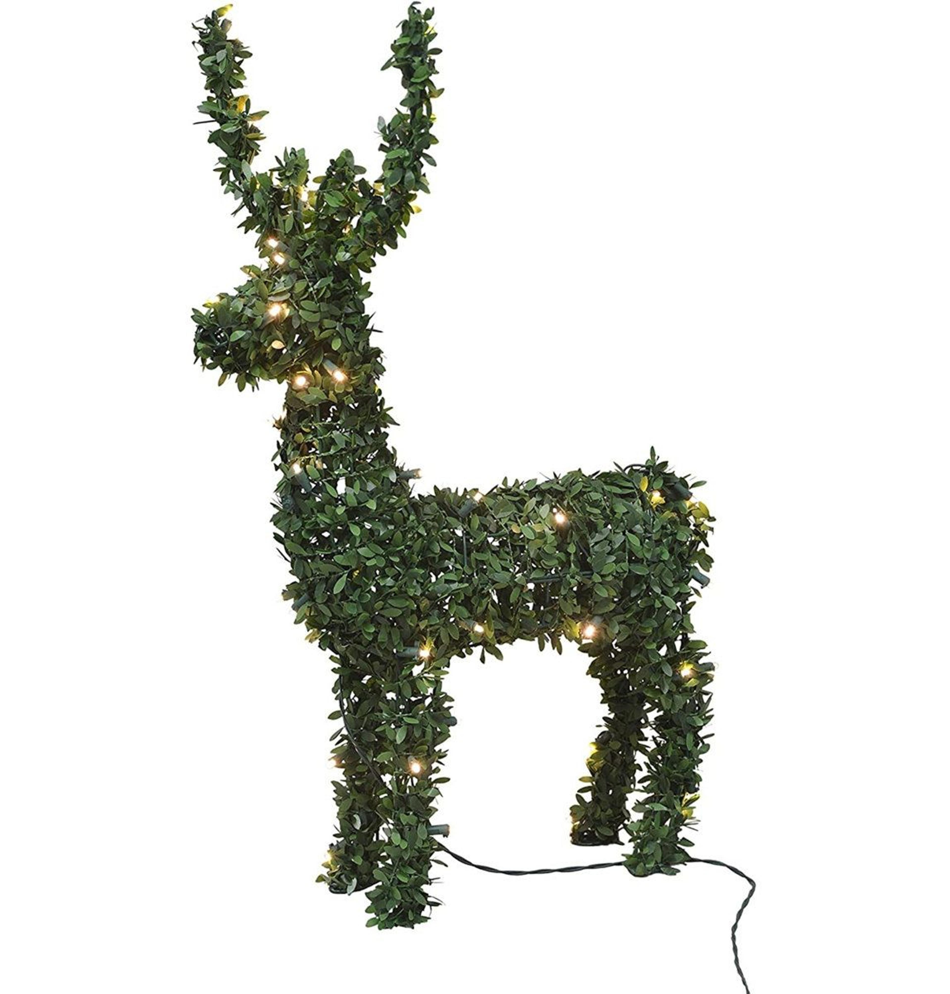pre lit standing deer christmas decoration outdoor topiary yard decor
