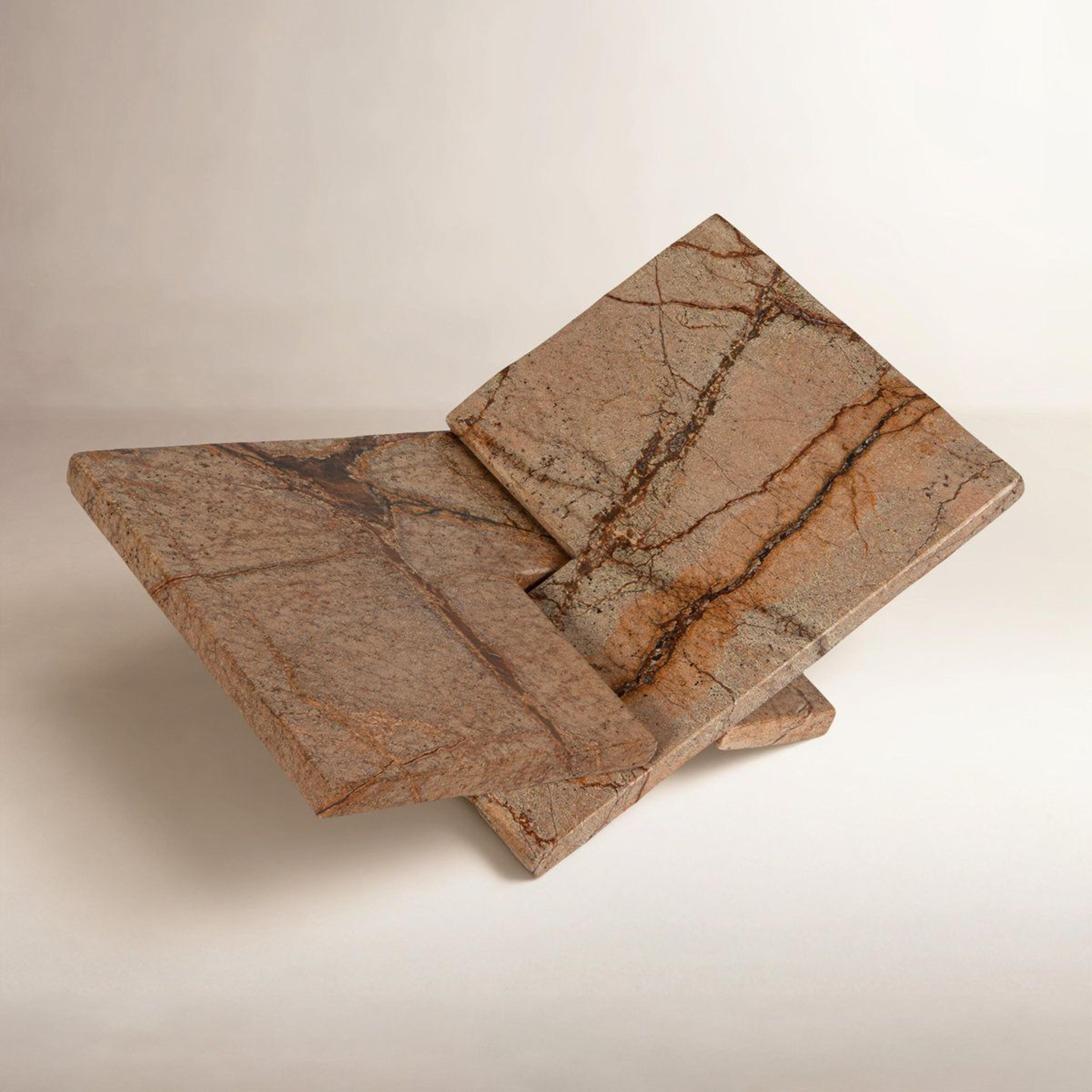 noya forest brown marble book holder decorative cookbook stand