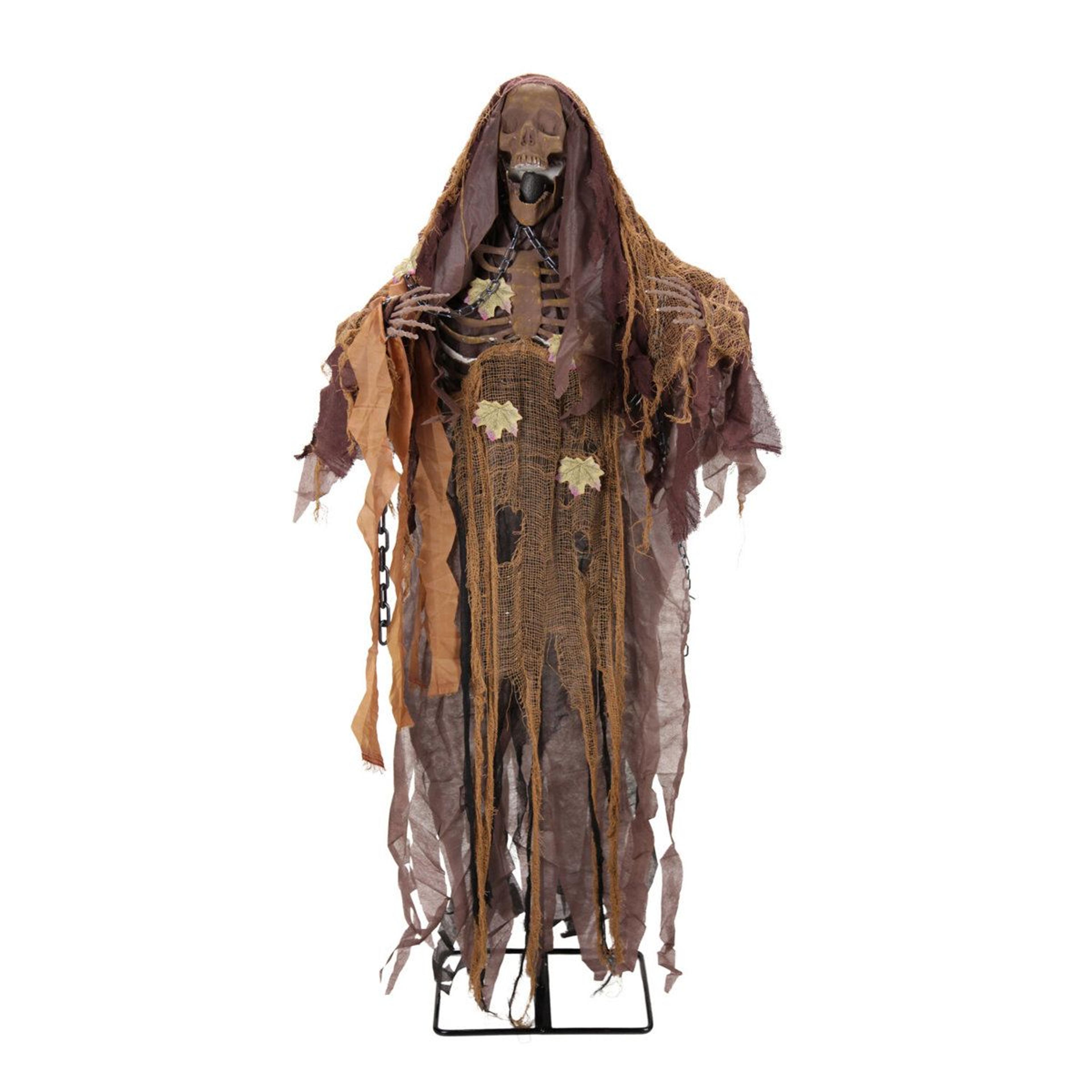 haunted hill farm 5 ft 2 in sonic reaper halloween animatronic with yellow led