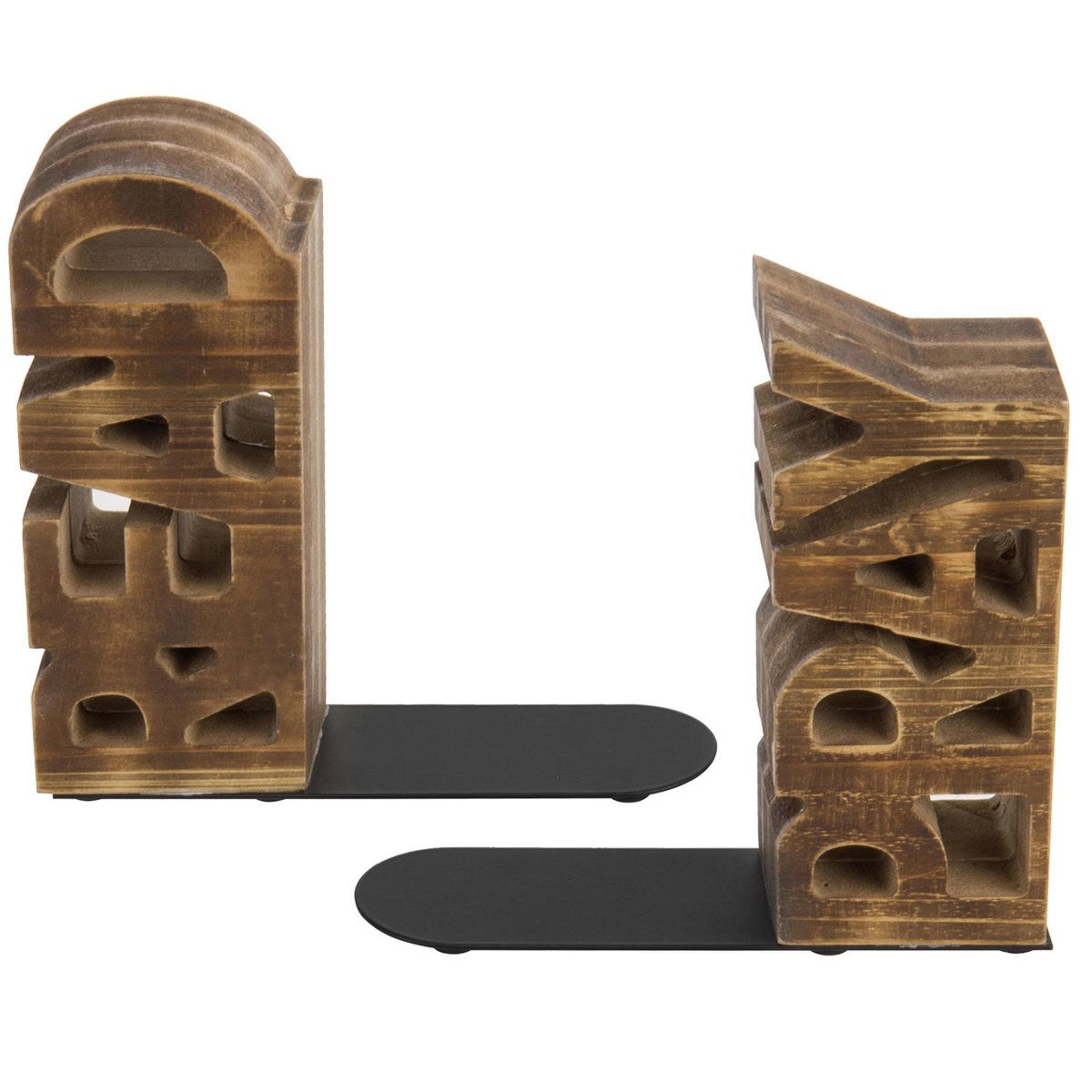 read and pray rustic wood bookends set of 2 decorative bookends