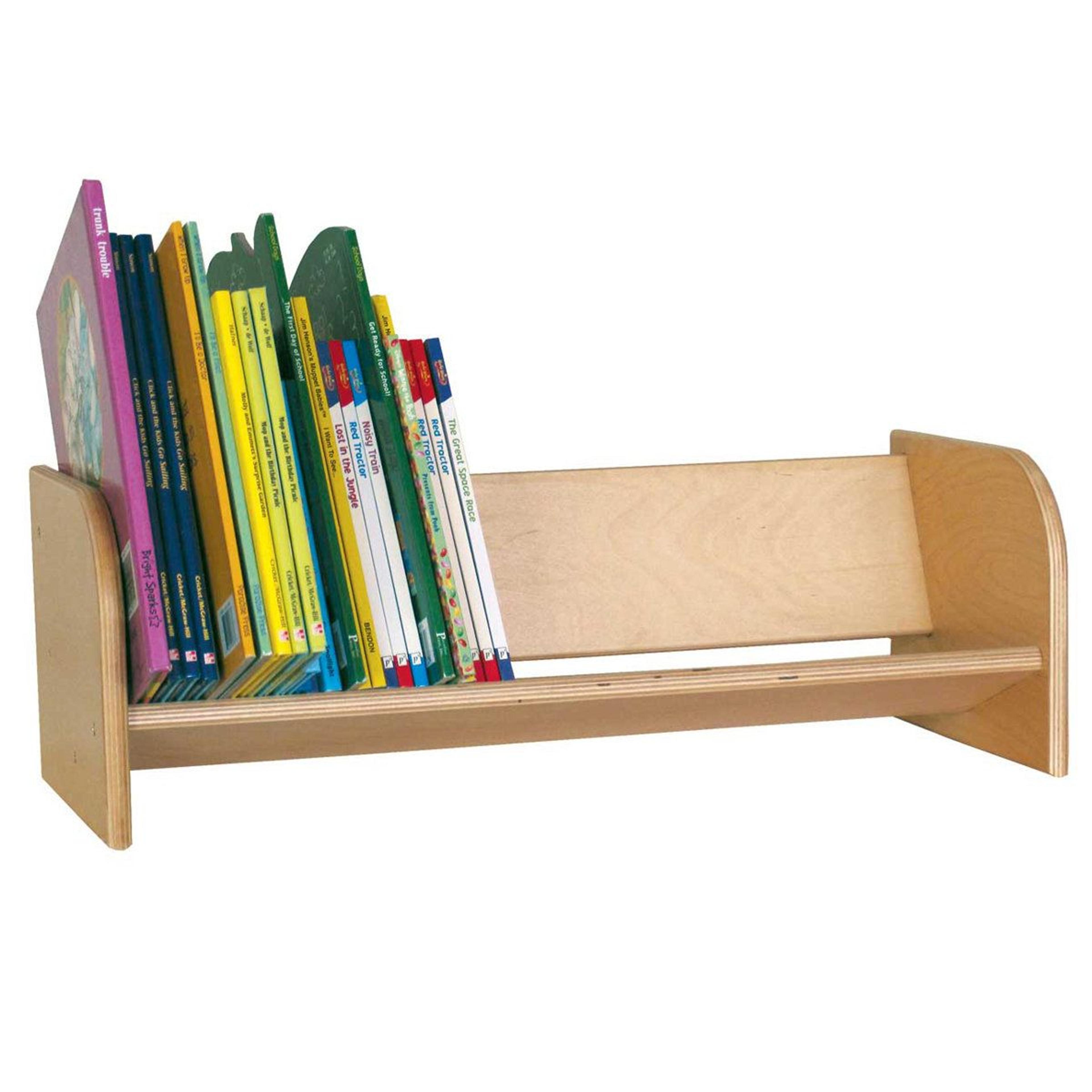kids book display rack wooden classroom book organizer