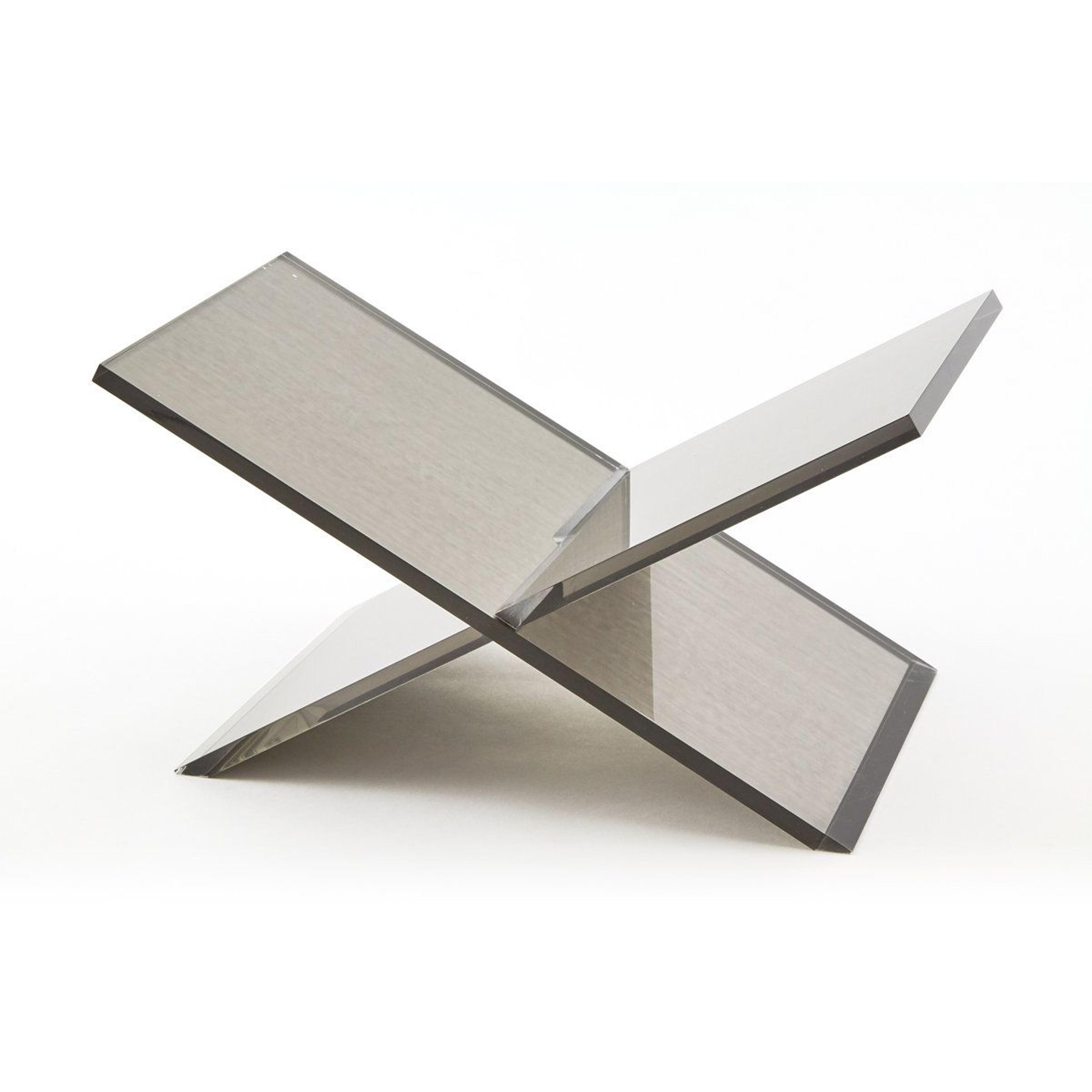 liliath silver acrylic book stand decorative folding display holder