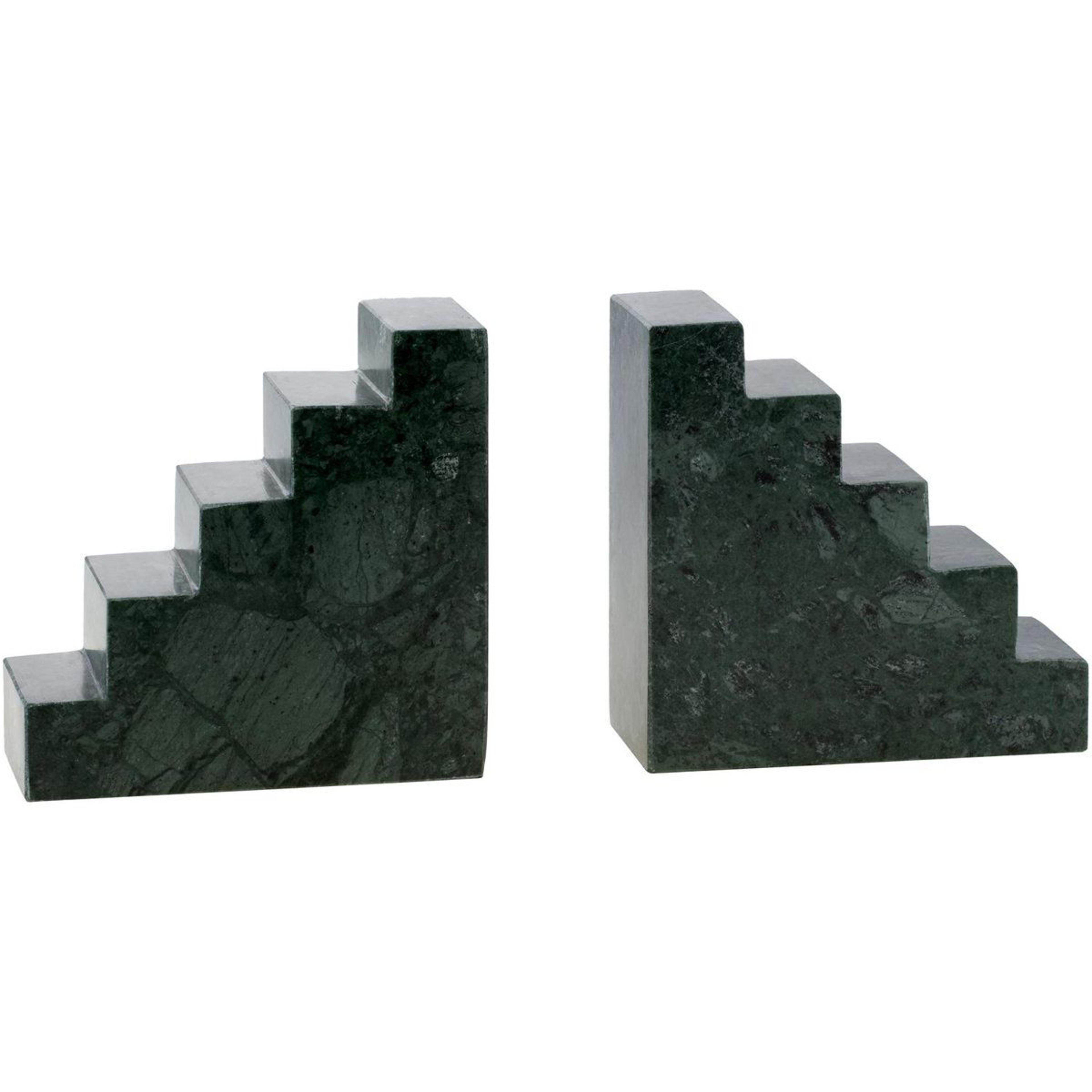 modern marble bookends set of 2 for bookshelves handmade decorative book holders