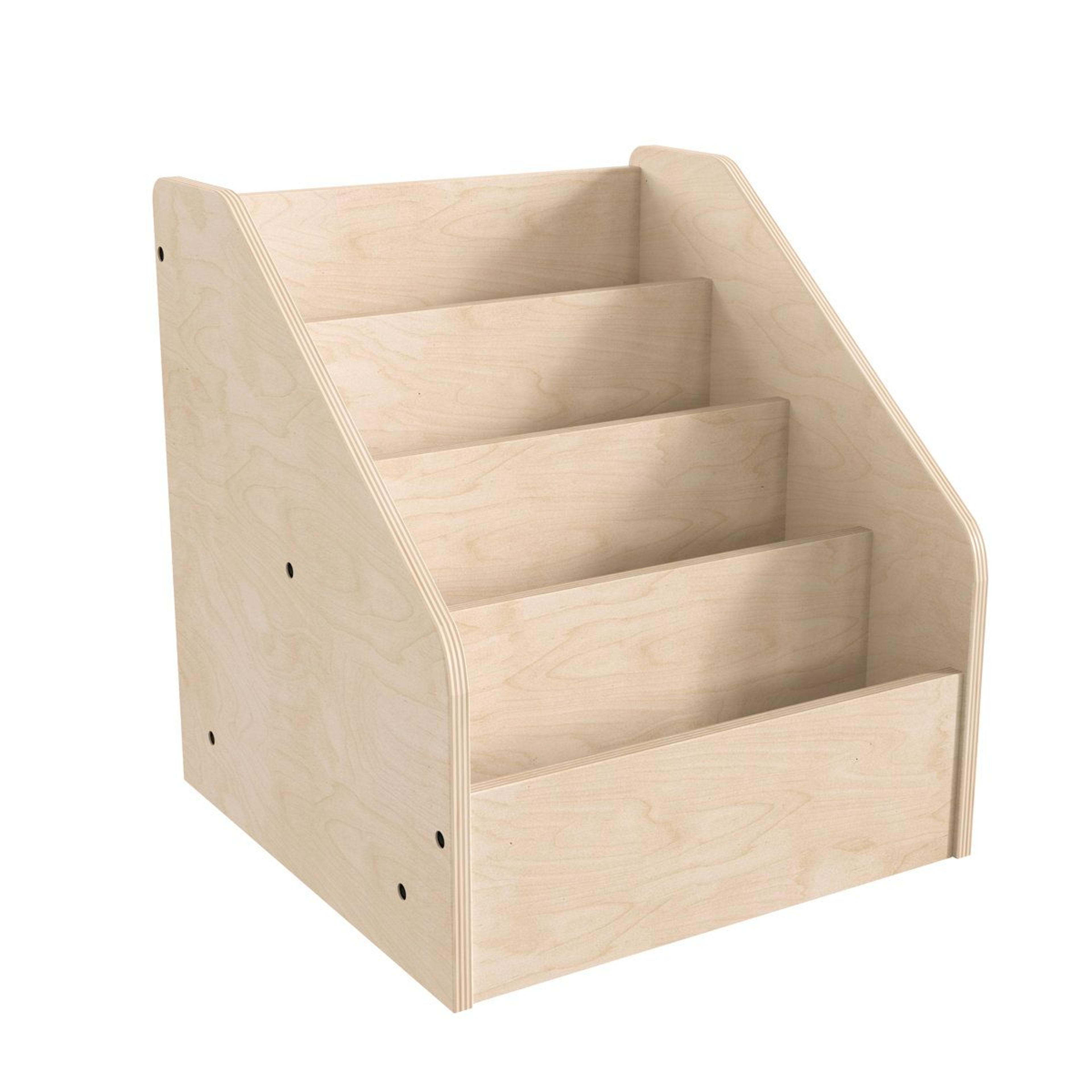 bright beginnings 4 tier wooden classroom book display shelf