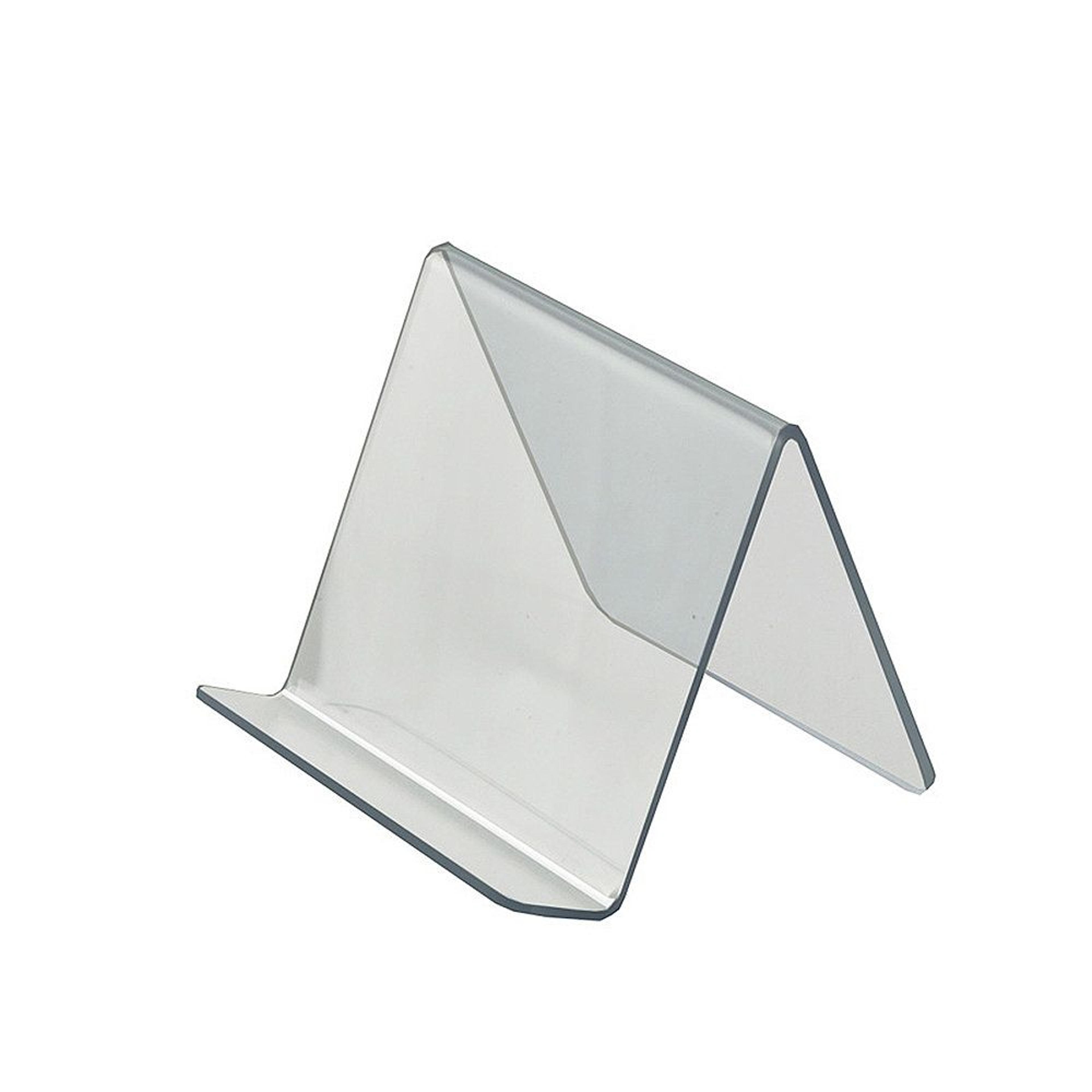 azar clear acrylic easel display stand 5 x 5 x 4.125 inch 10 pack