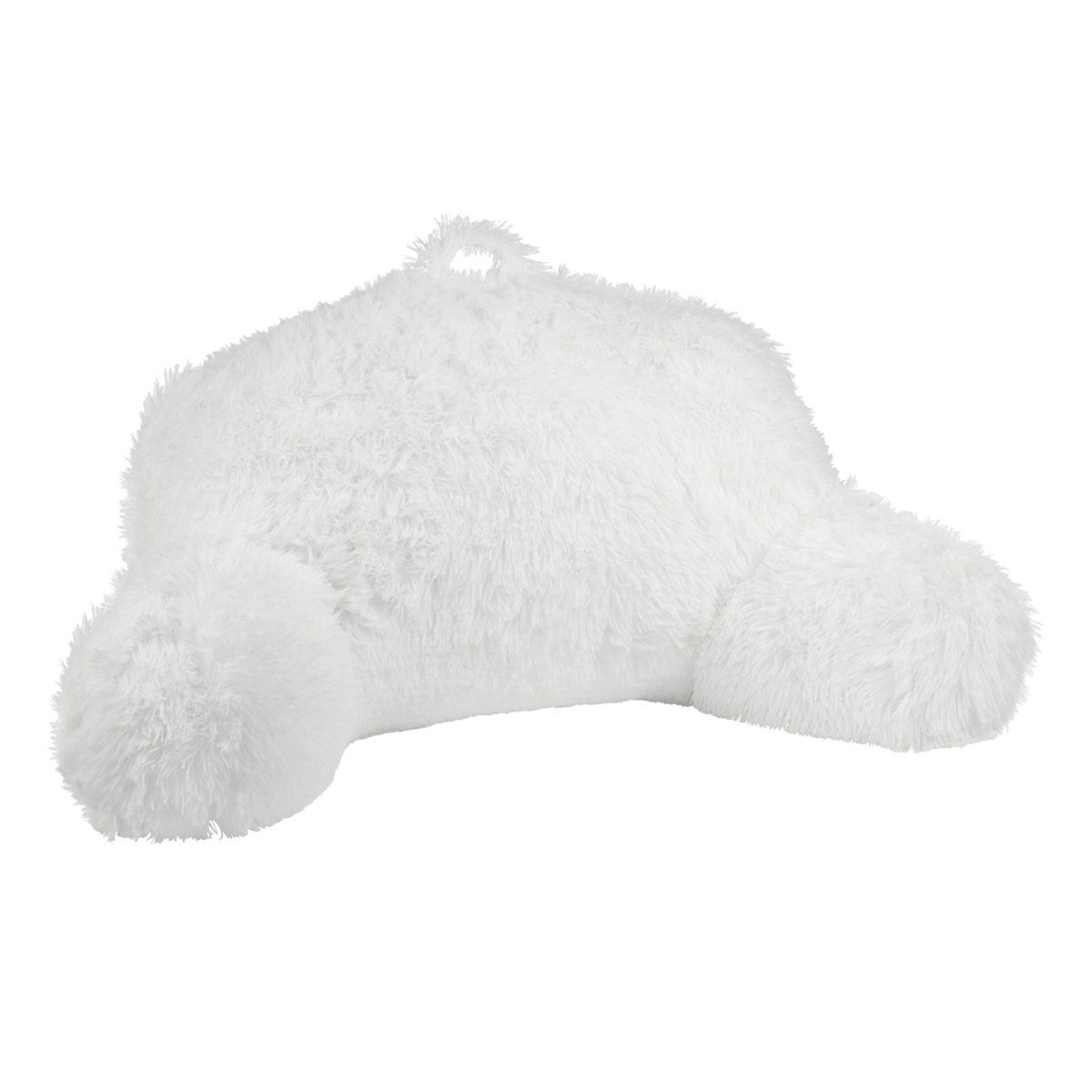 shaggy bed rest pillow with arms large reading and back support pillow