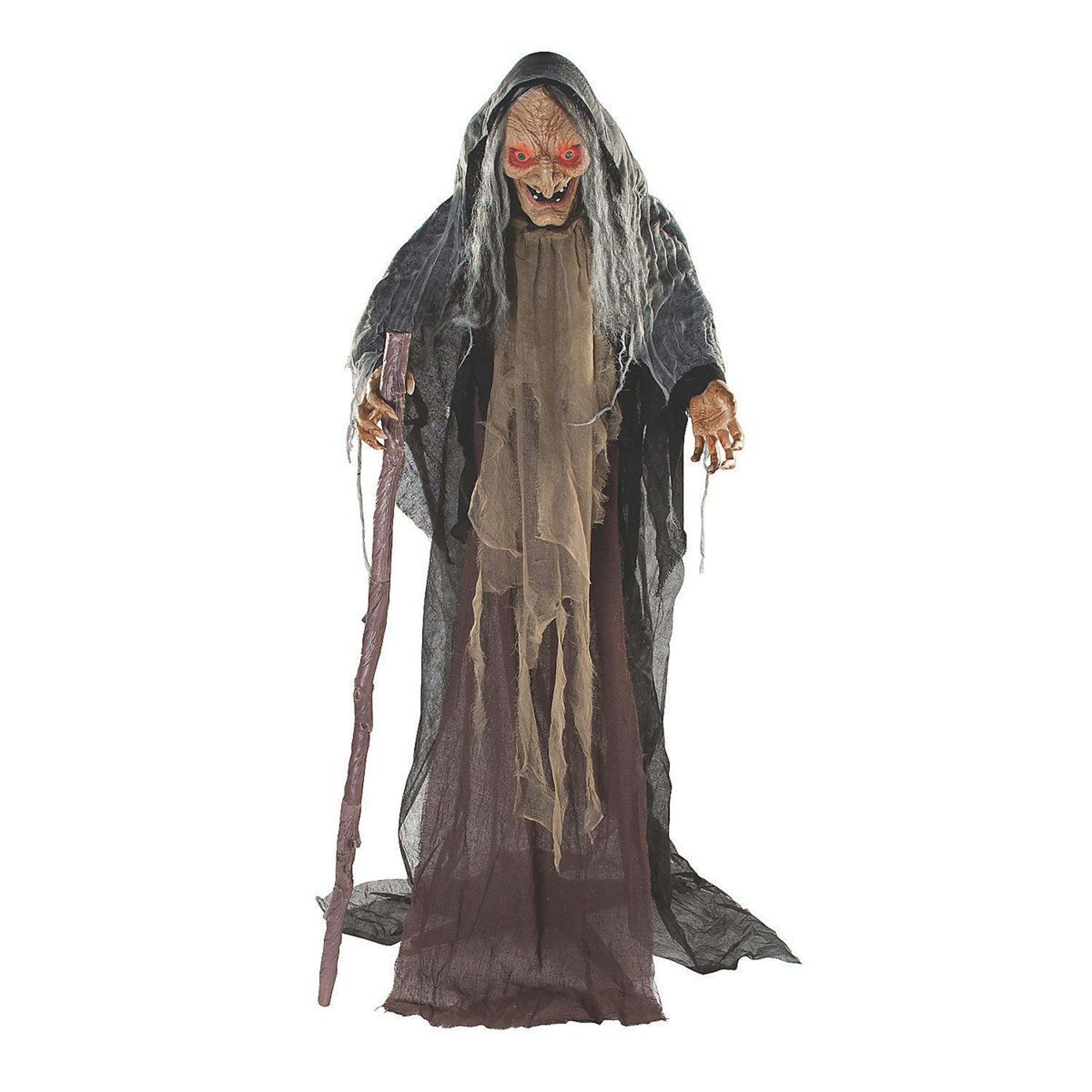 5 ft animated halloween witch decoration for outdoor yard decor