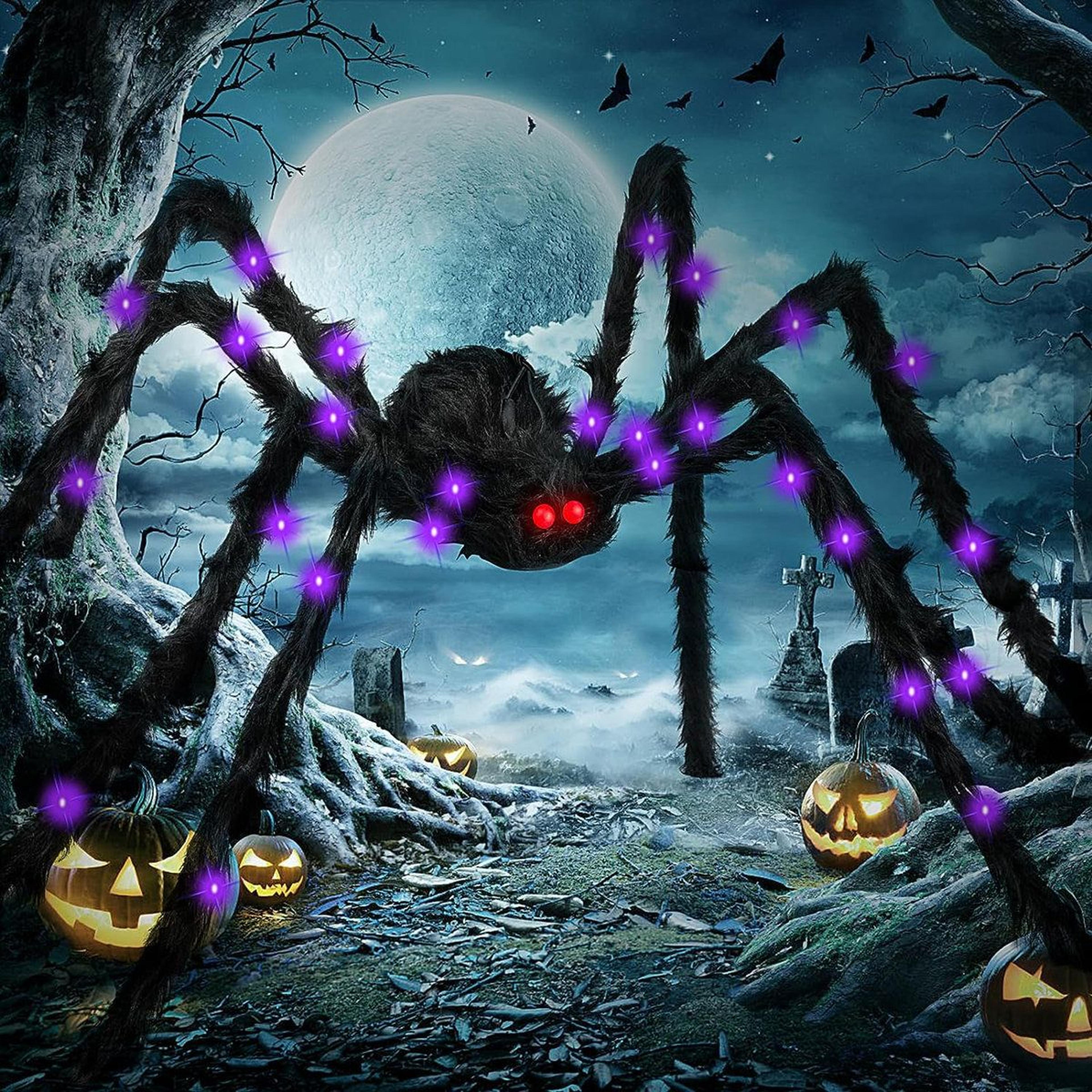 giant light up halloween spider 60 inch outdoor halloween decoration
