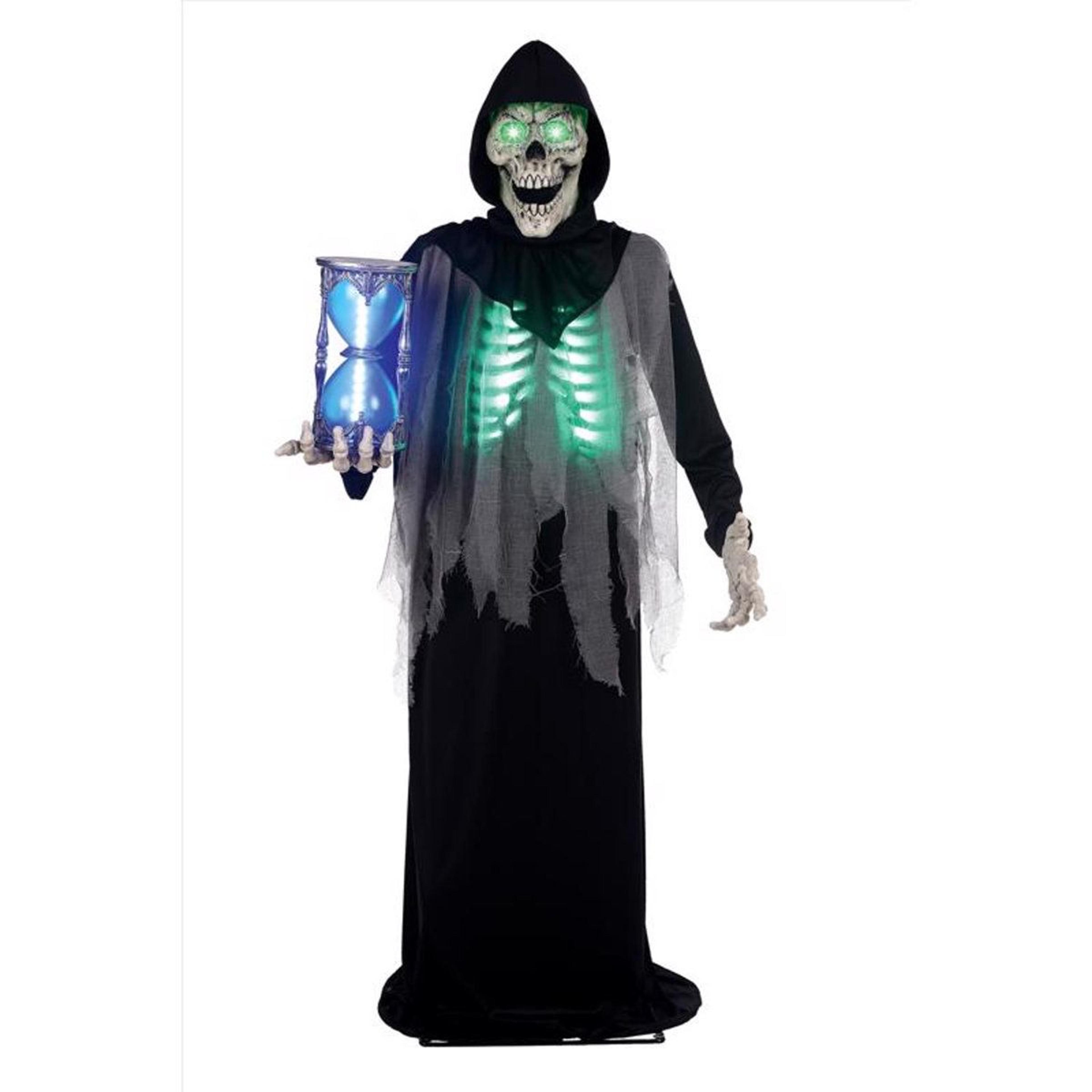6.5 ft animated mr. grim prelit halloween yard decor