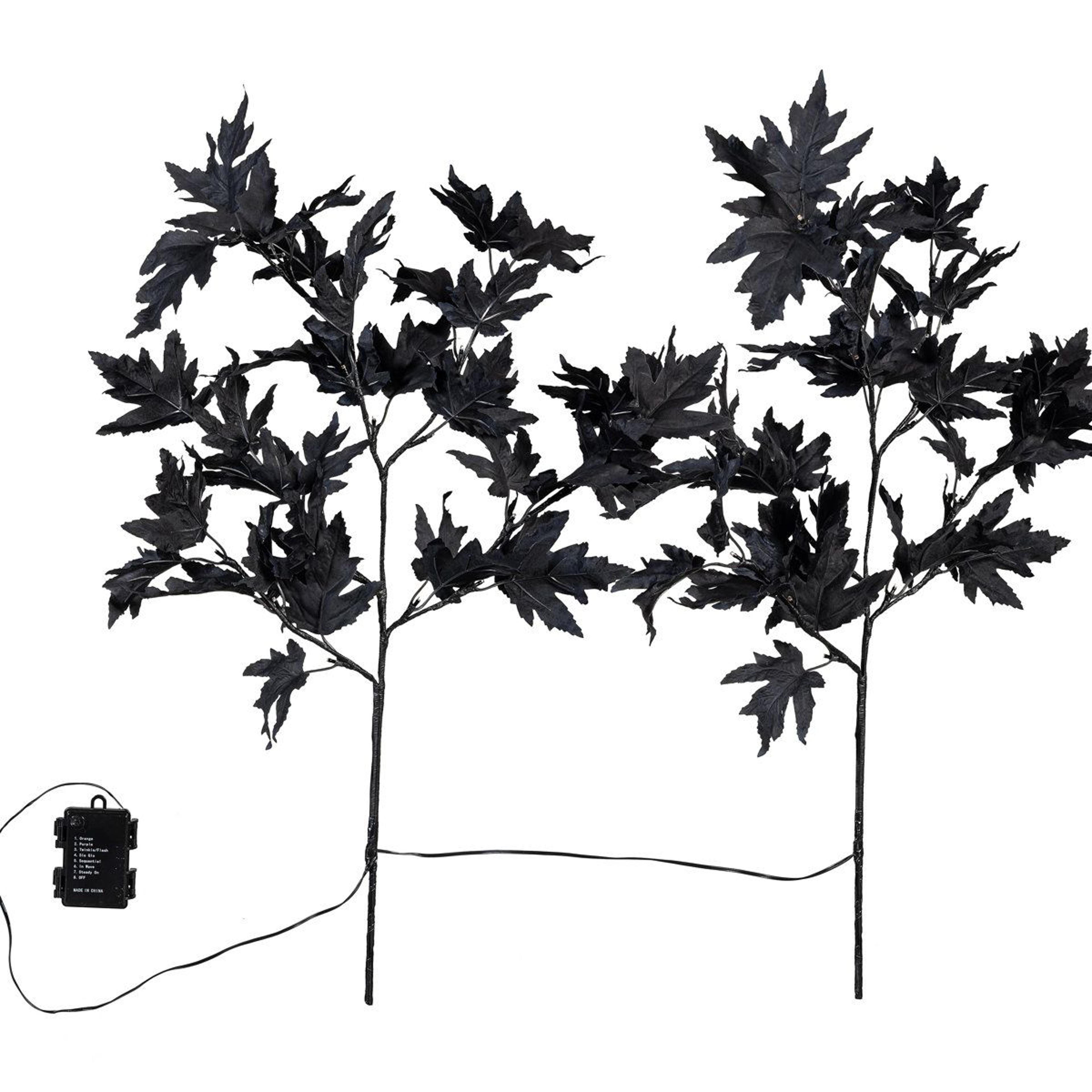 indoor outdoor led artificial maple branches with color changing lights