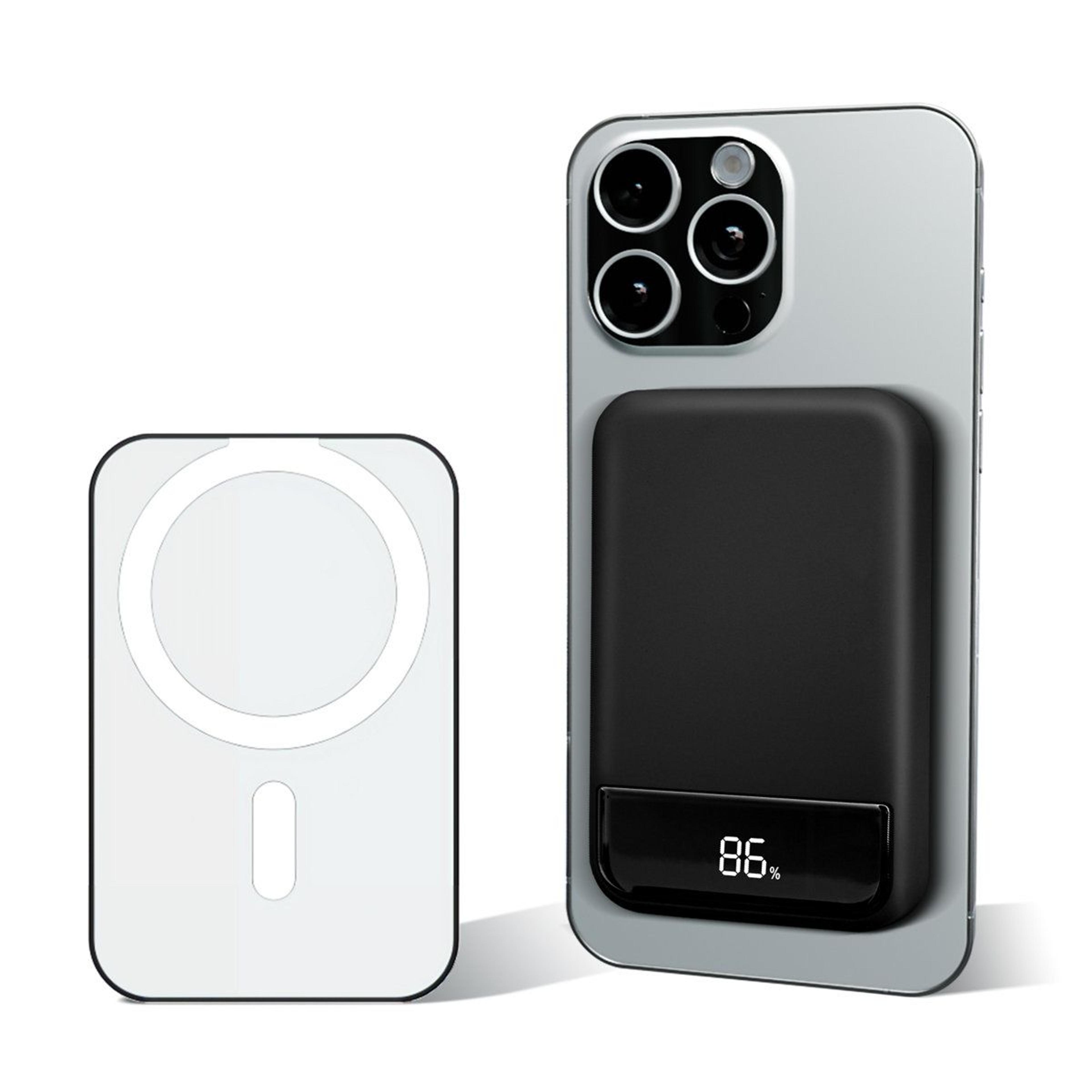 portable magnetic power bank 10000mah 20w fast charging wireless charger with led display