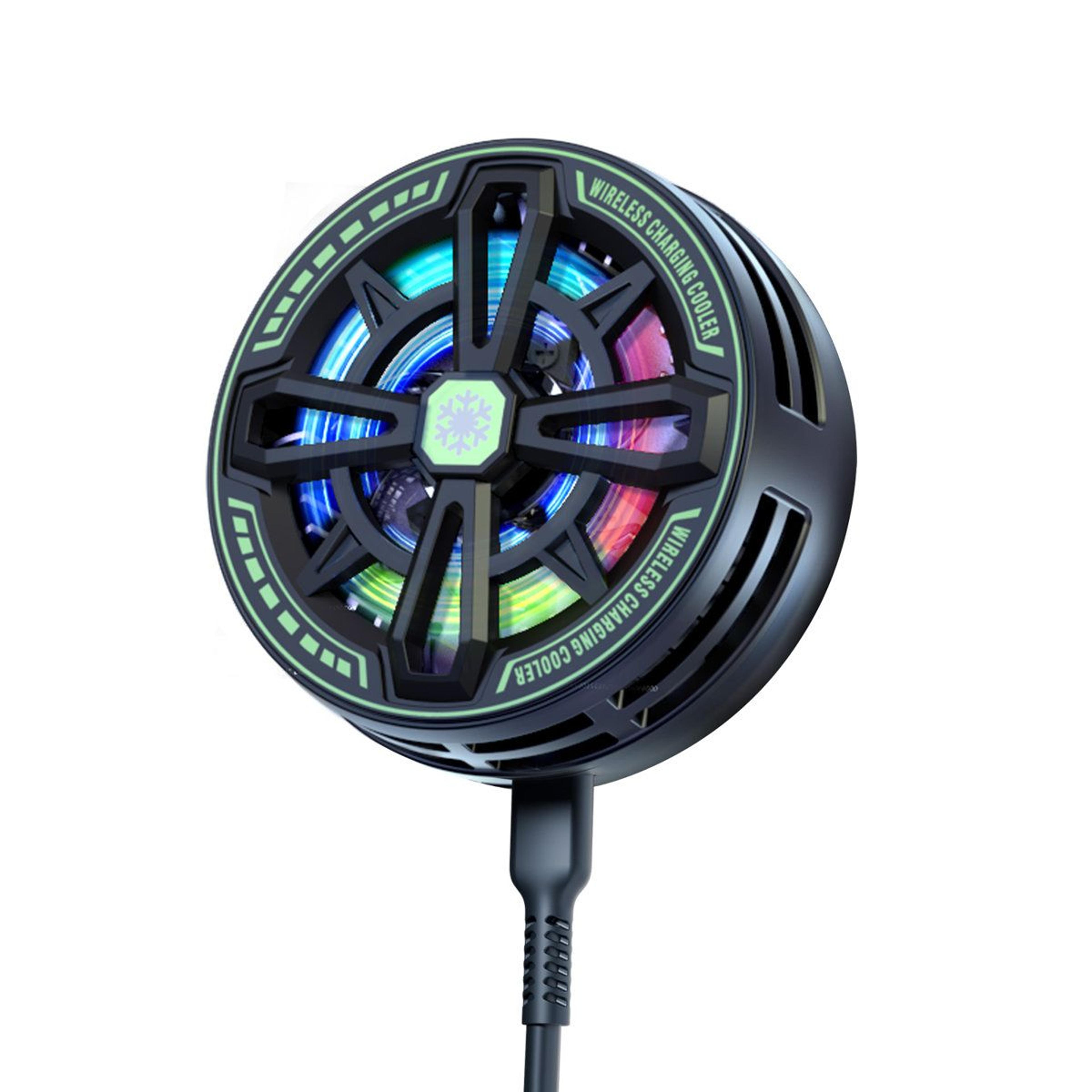 wireless cooling magnetic charger pad with phone cooler for gaming