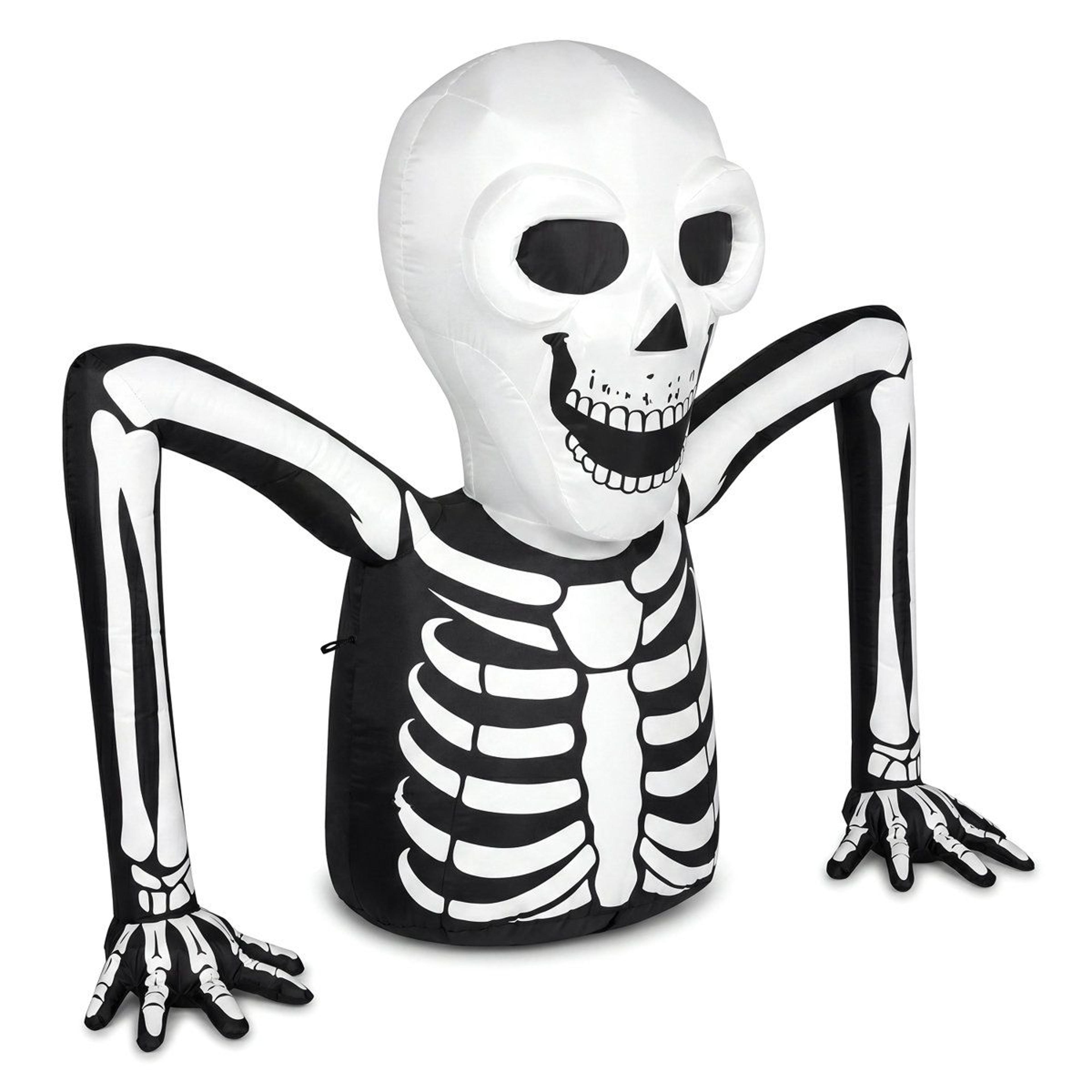 5.5ft led inflatable skeleton halloween yard decoration