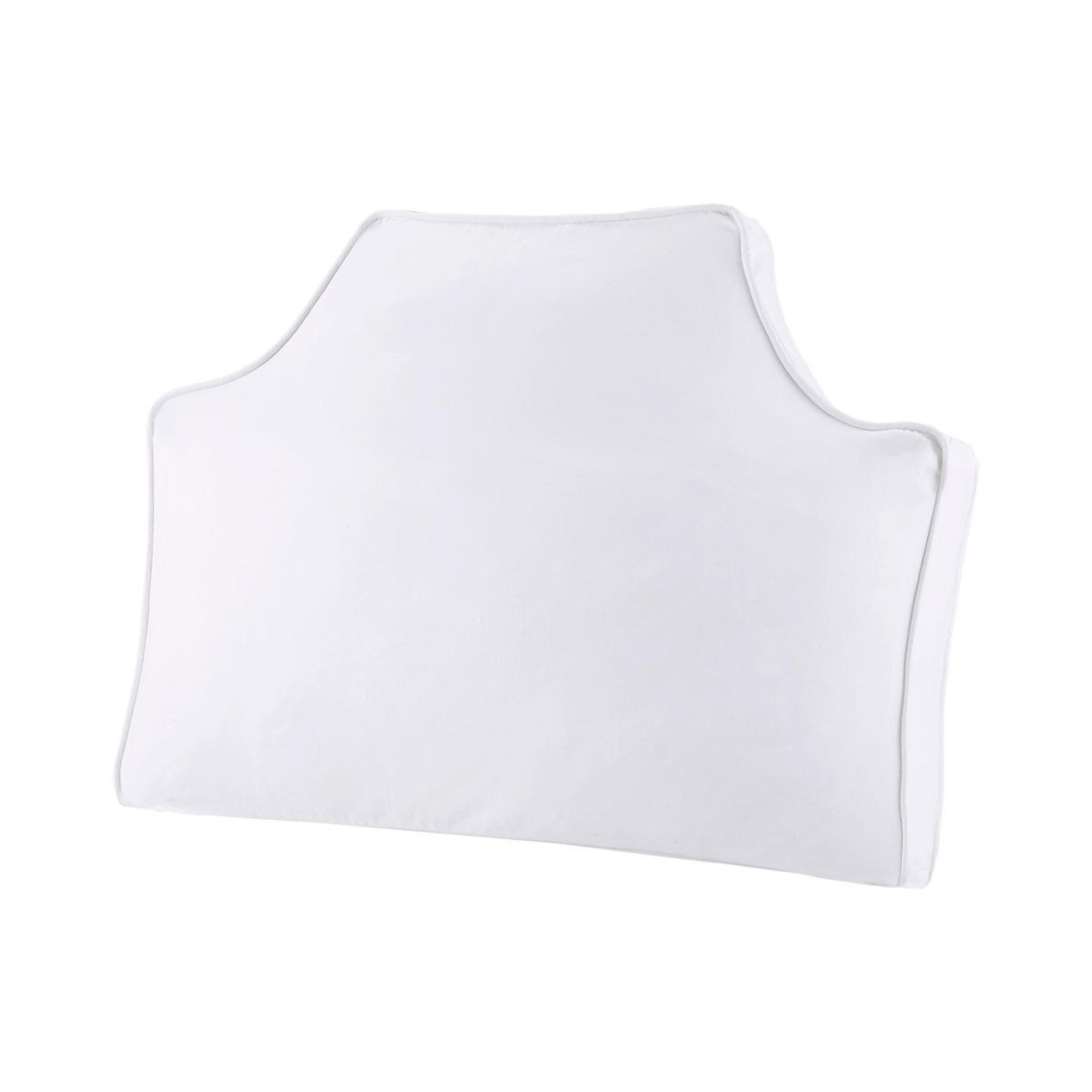 oversized cotton canvas headboard pillow white backrest cushion