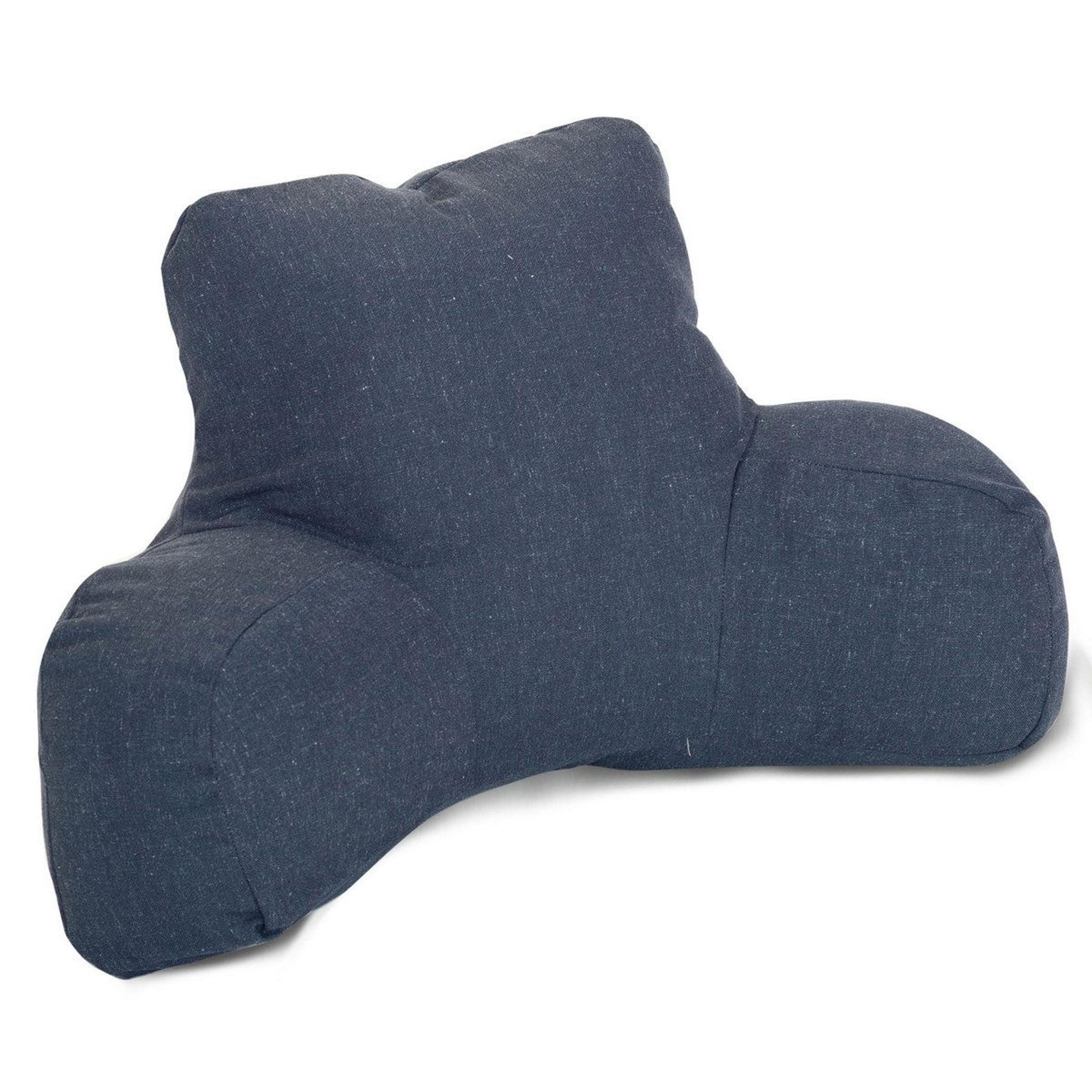 goods sherpa backrest reading pillow with reversible cover