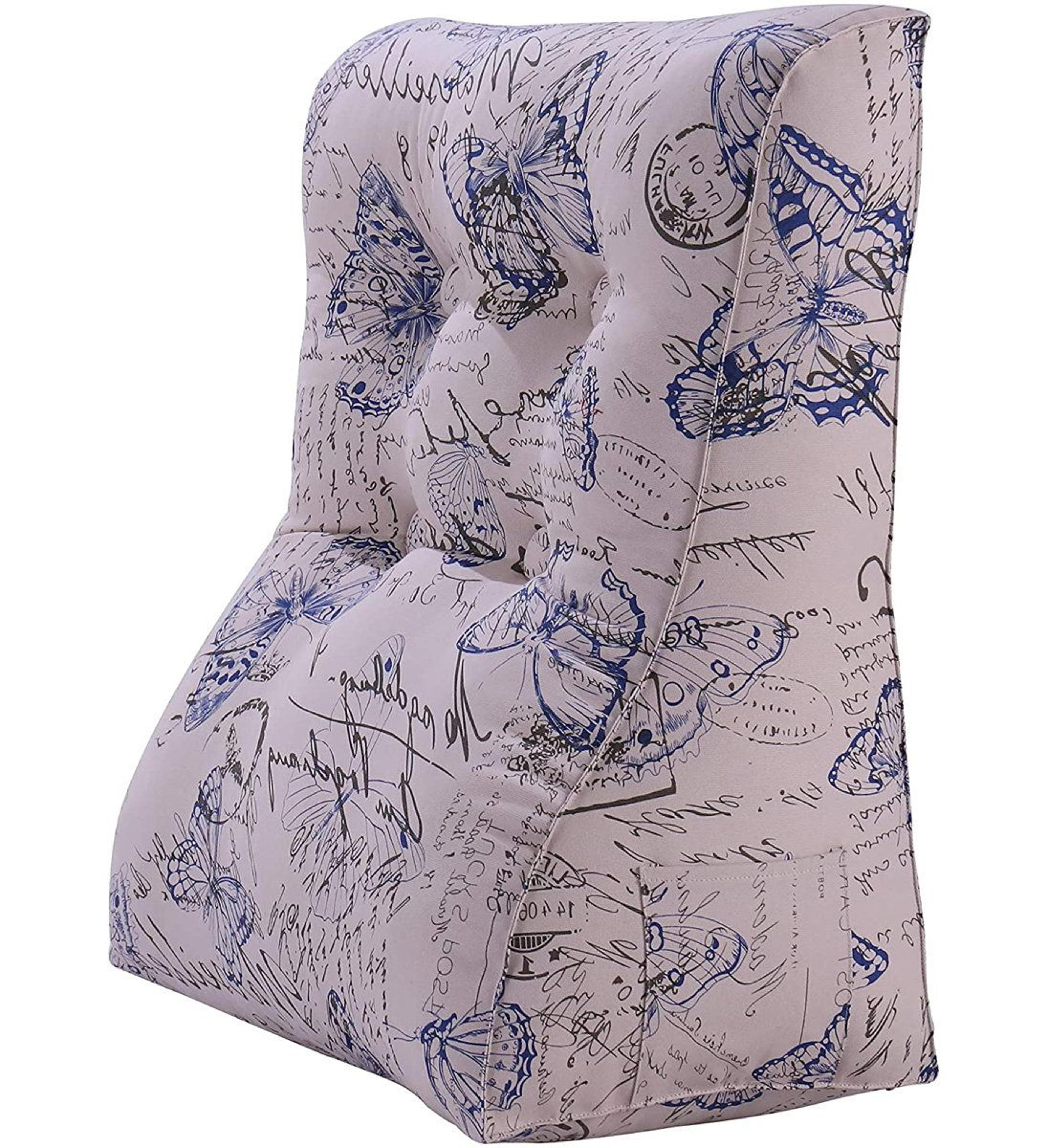 curved wedge reading pillow backrest support cushion