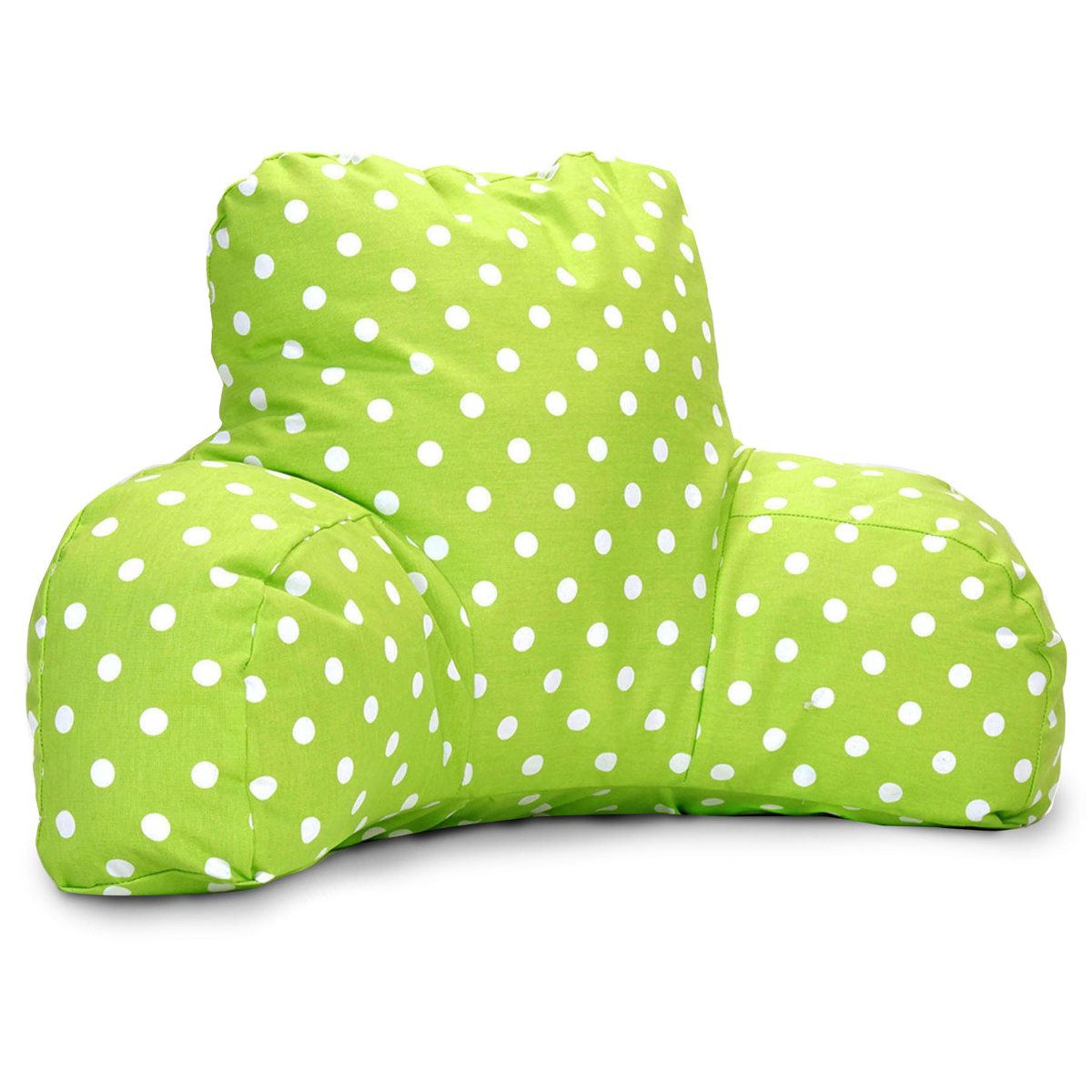 dot cotton bed rest reading pillow with reversible cover