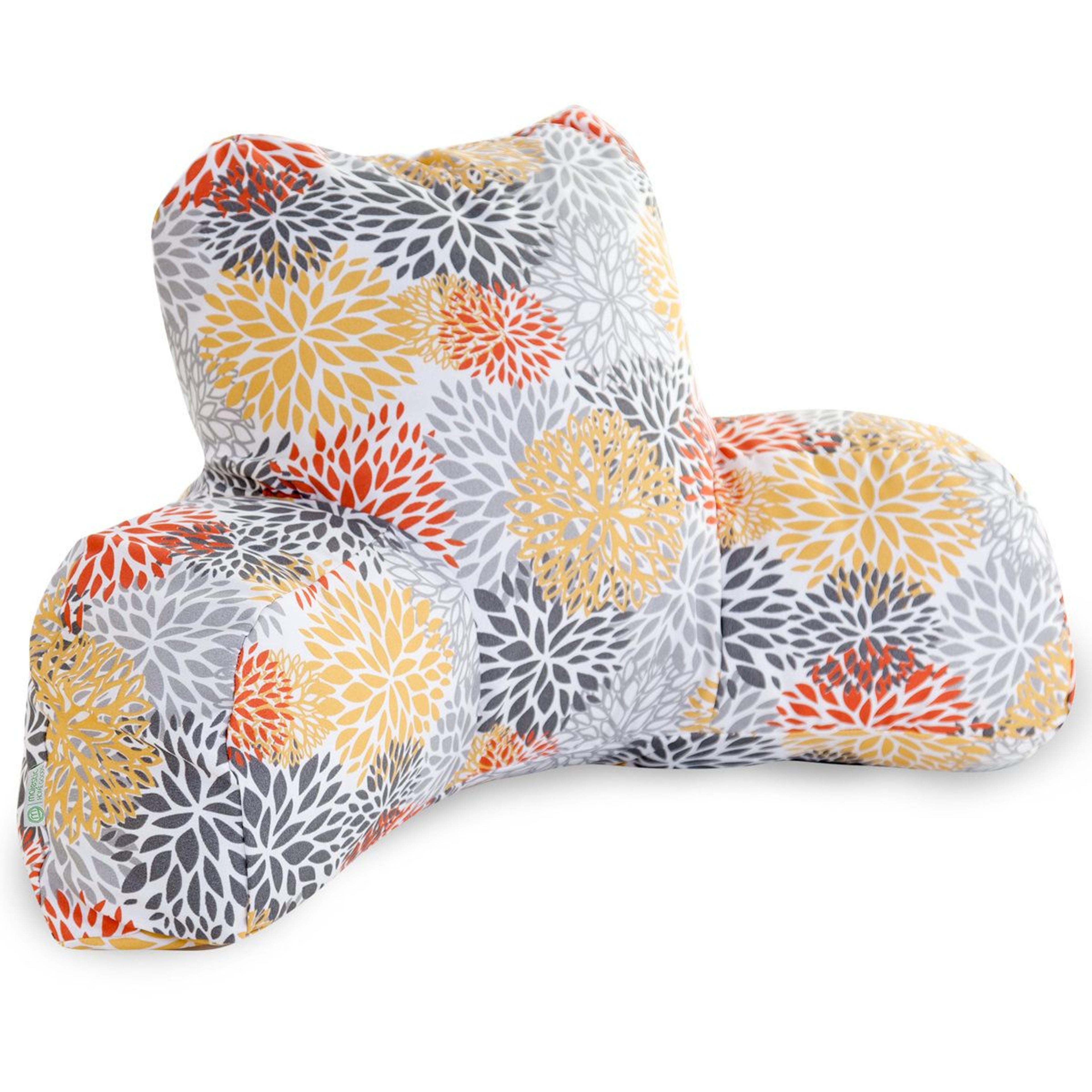 blooms floral indoor outdoor reading pillow backrest cushion