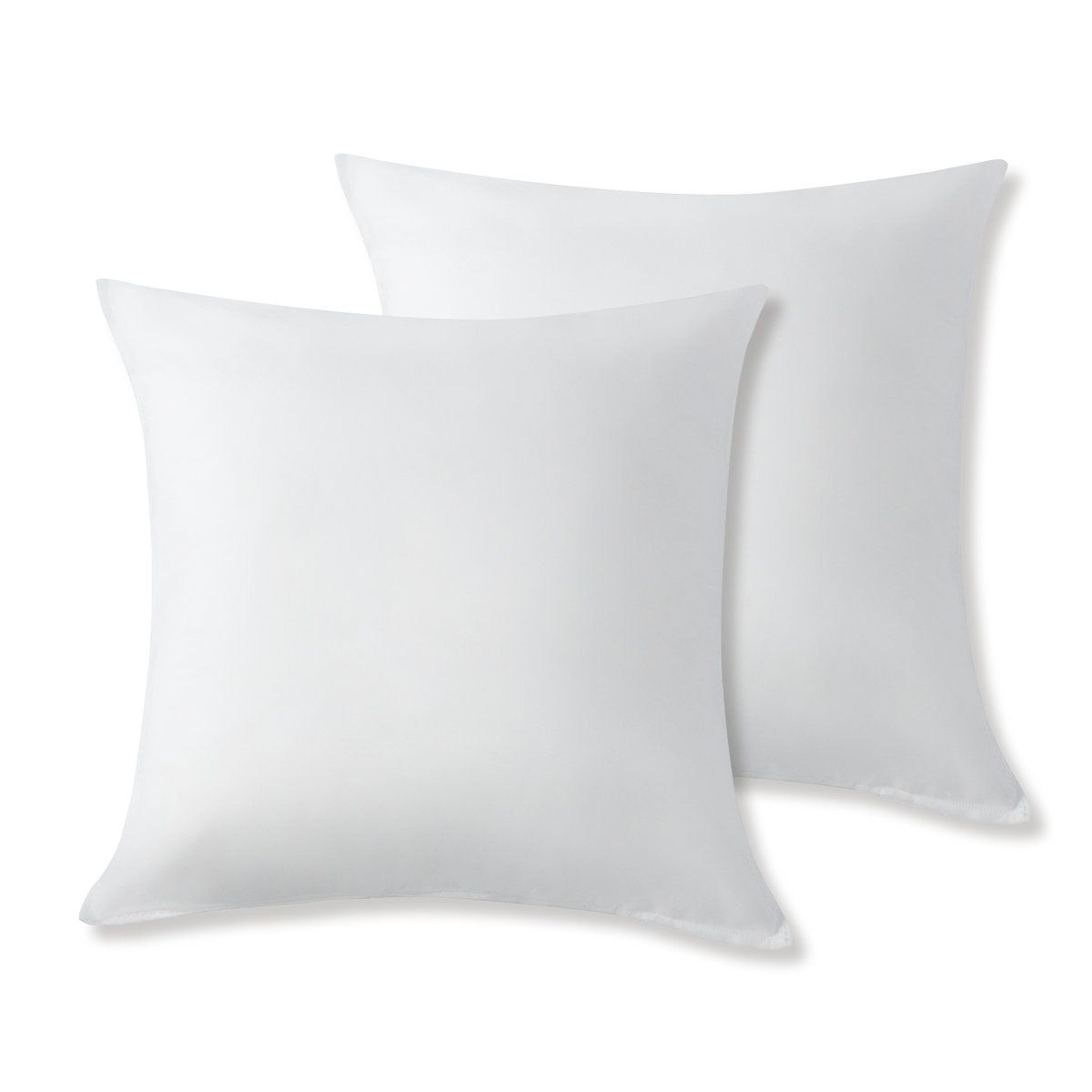 plush throw pillow inserts set of 2 soft polyester decorative cushion fillers