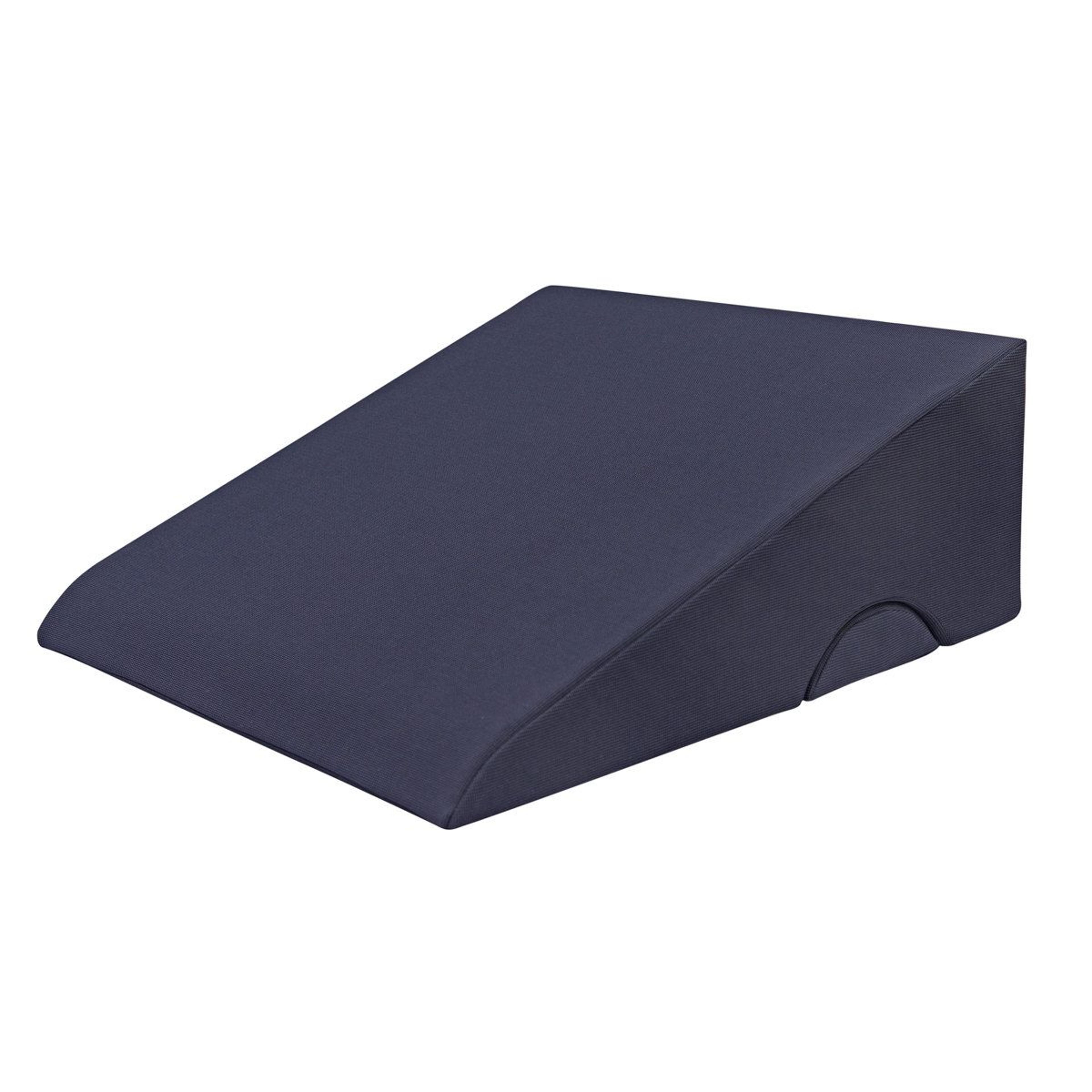 cooling memory foam wedge pillow with adjustable bolster for sleep and back support