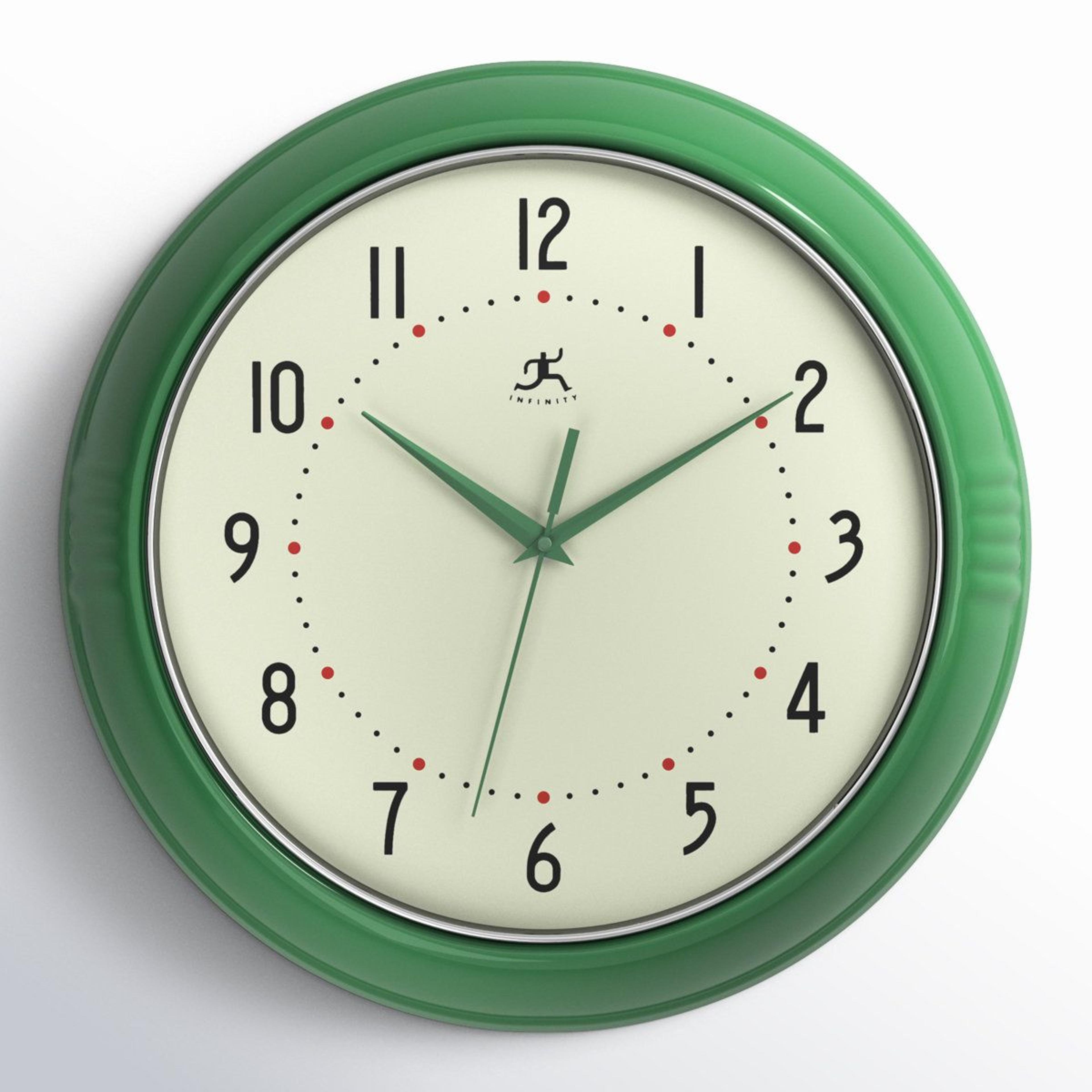 desdra metal wall clock retro round analog decorative clock
