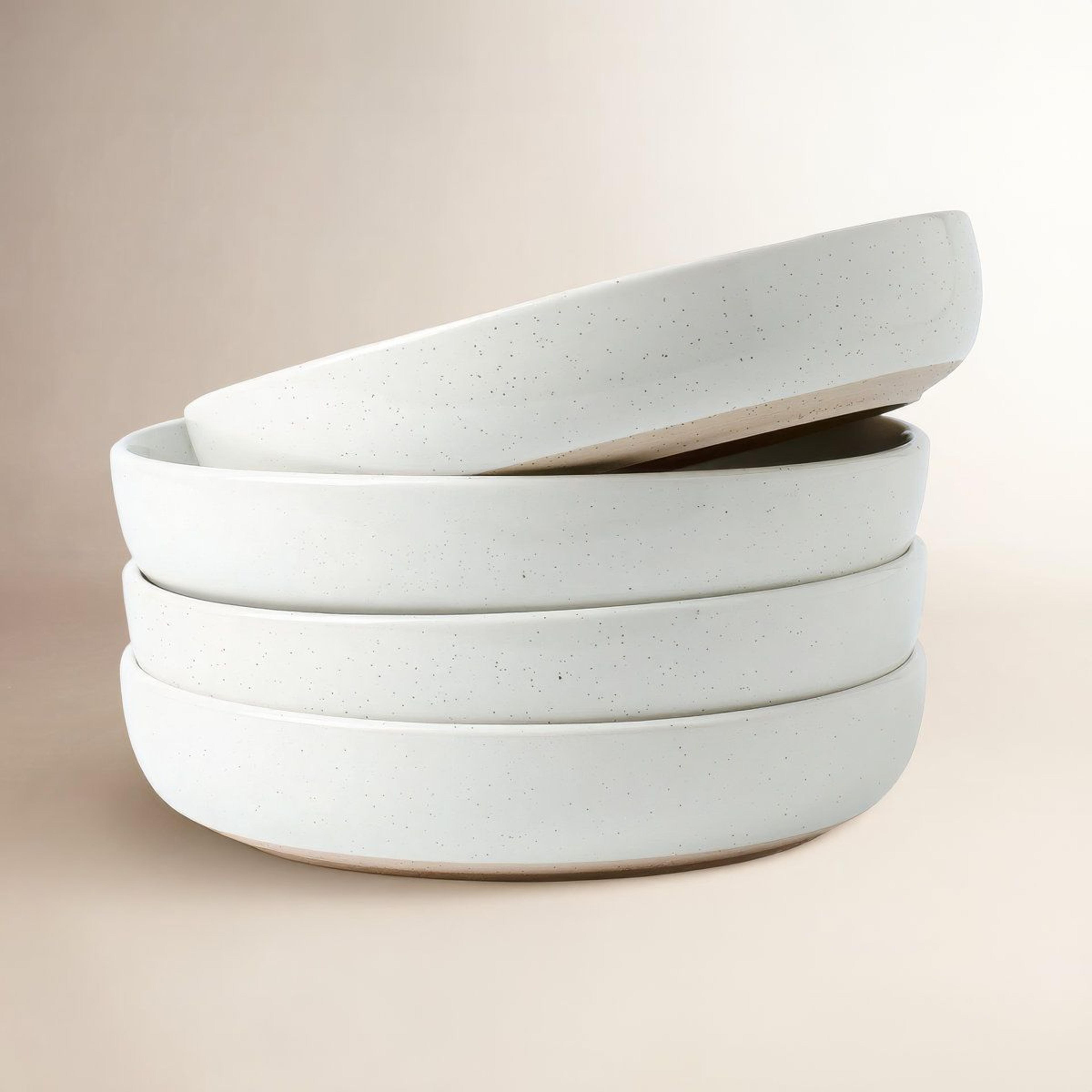 33oz stoneware pasta bowls set of 4