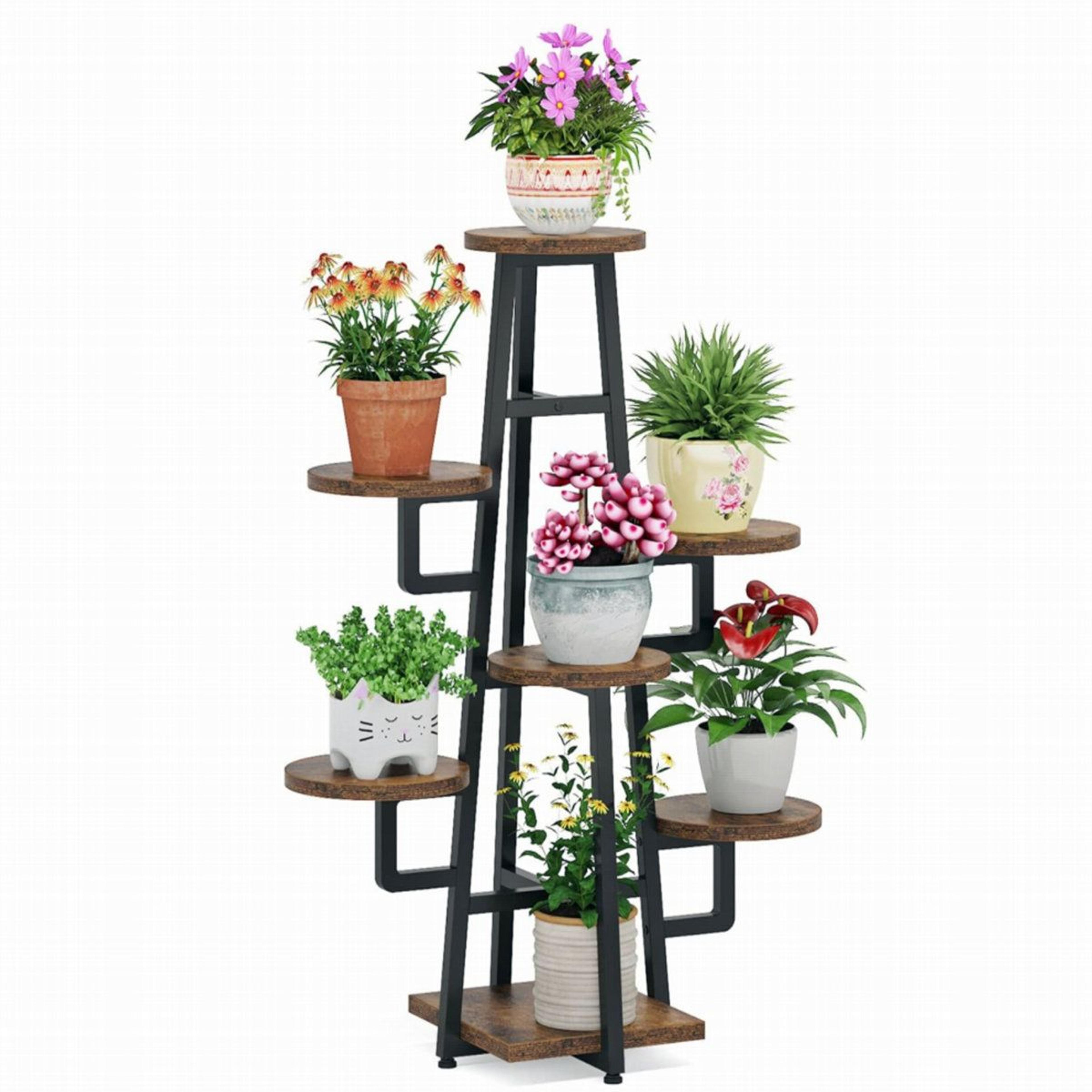 zoya 7 tier plant stand for indoor outdoor plants and decor