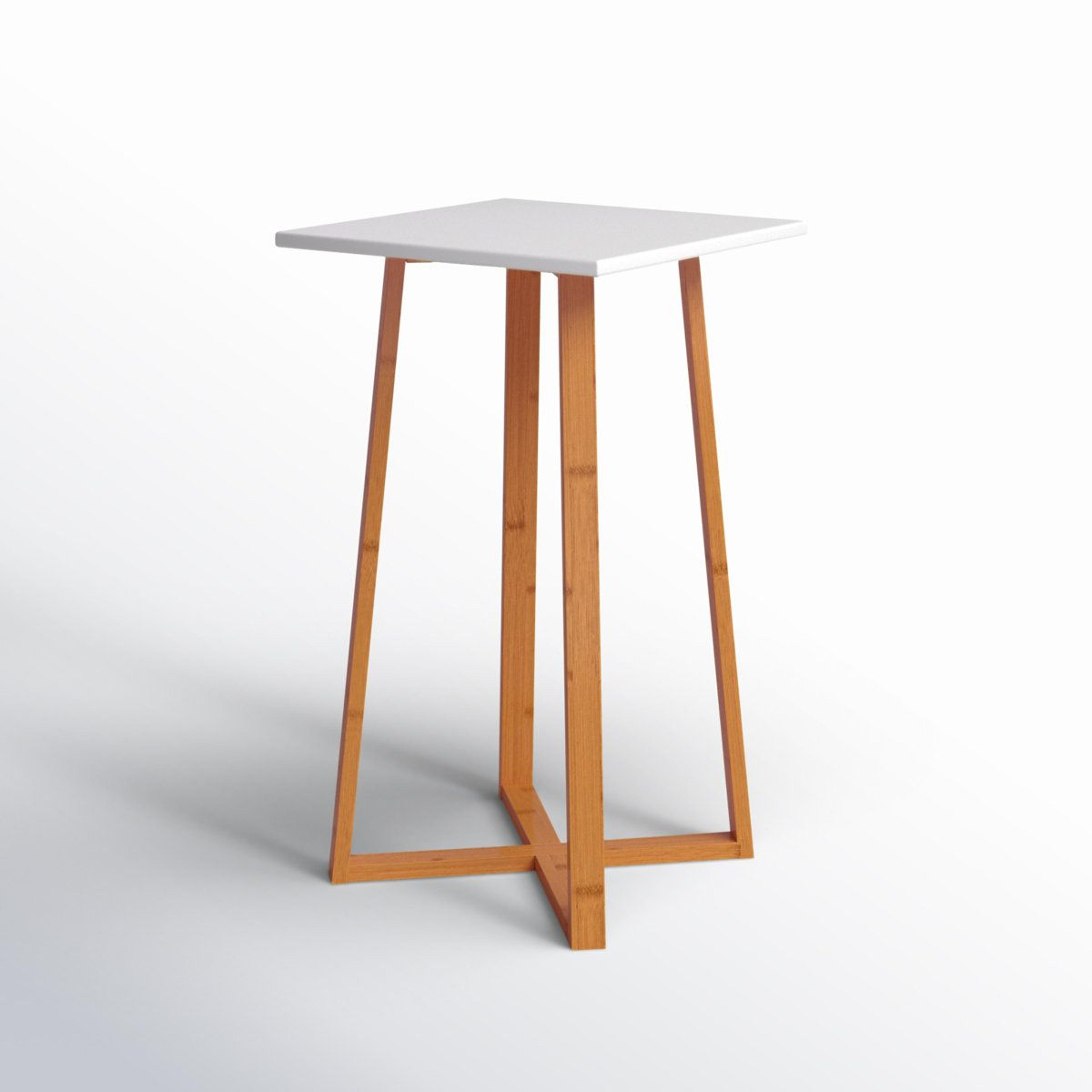 alfie-thomas solid wood plant stand modern 1 tier pedestal display table