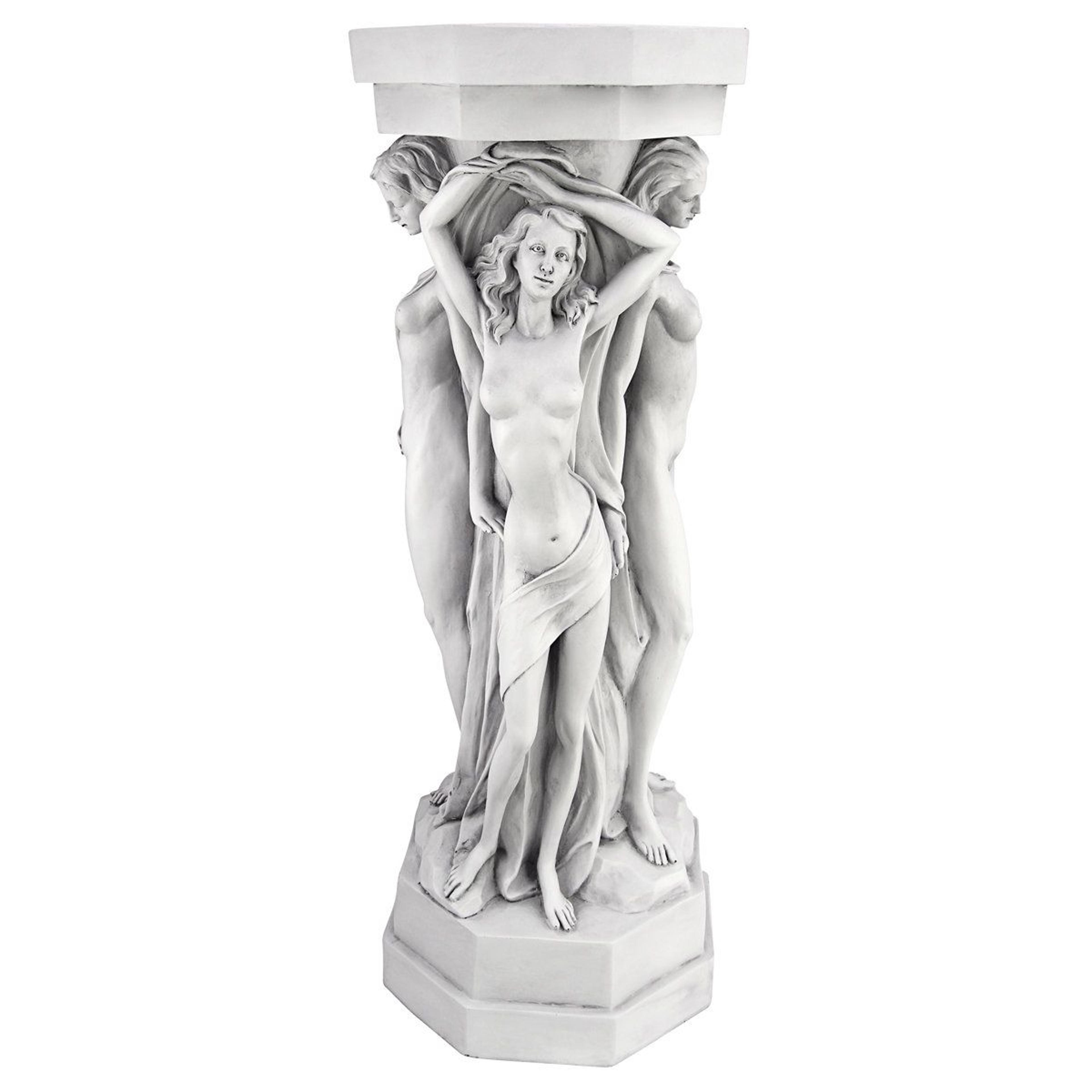 astoria grand hazelip sculptural pedestal plant stand decorative indoor outdoor accent